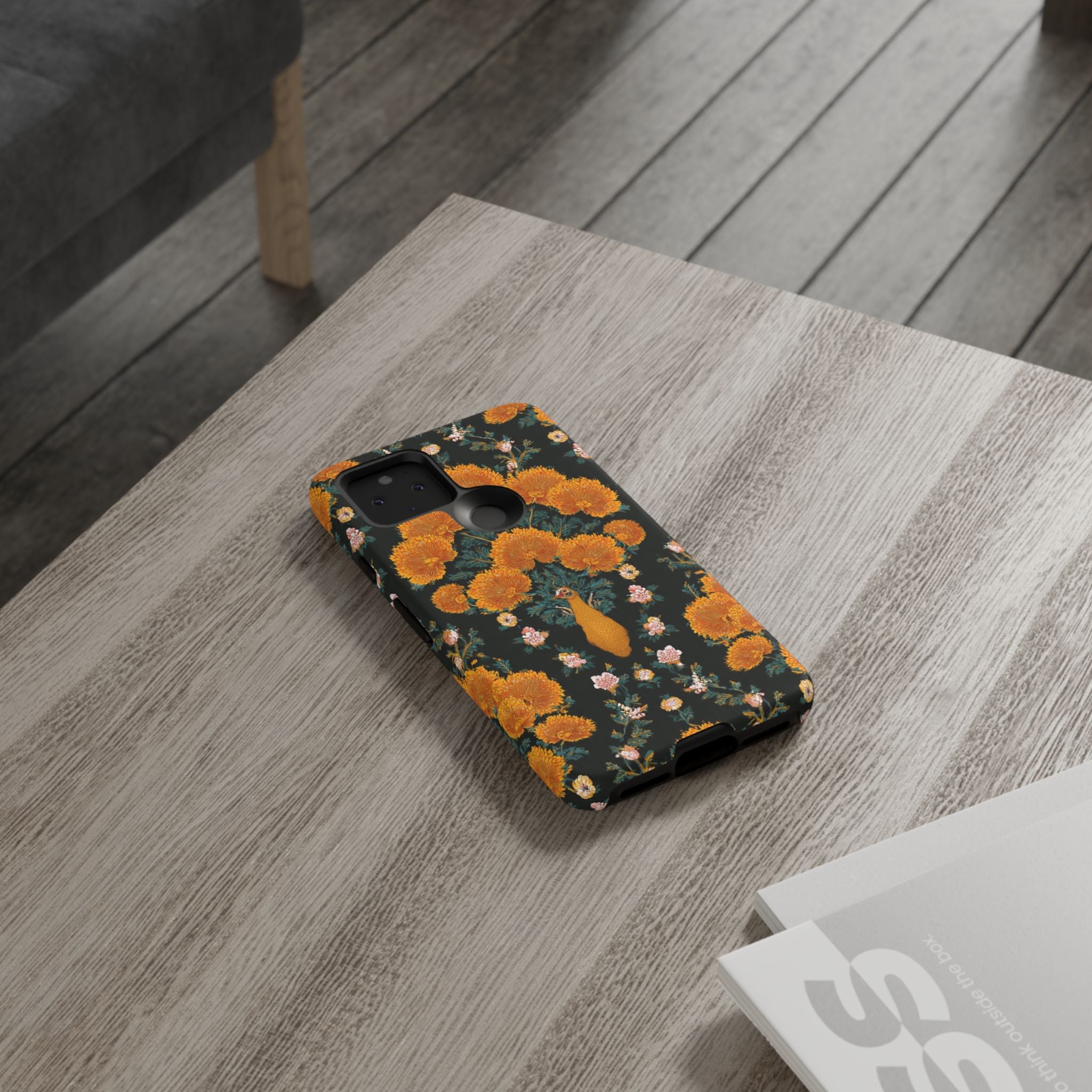 Marigold Mirror Phone Case — Floral Protective Phone Cover