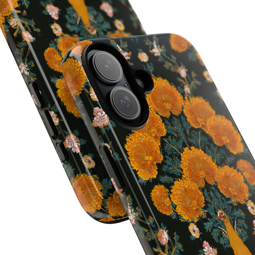 Marigold Mirror Phone Case — Floral Protective Phone Cover