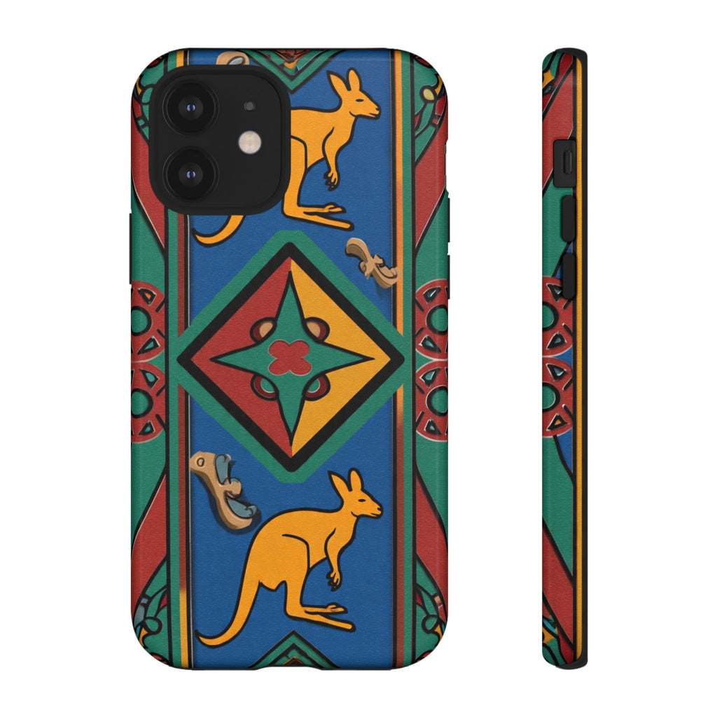 Kangaroo Tribal Pattern Tough Phone Case