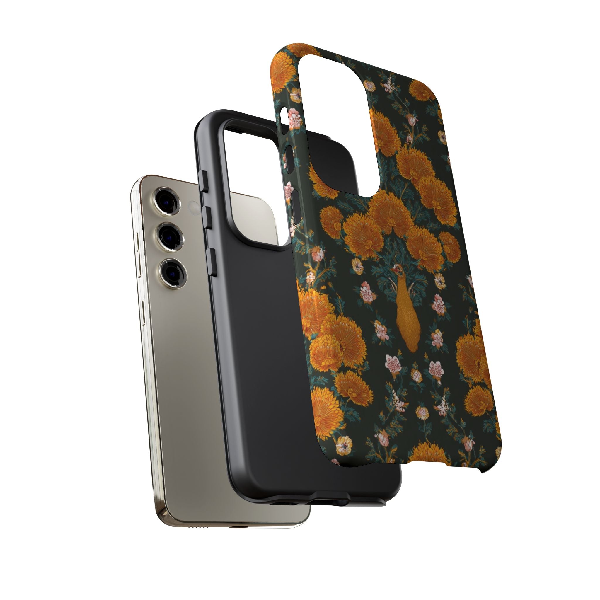 Marigold Mirror Phone Case — Floral Protective Phone Cover