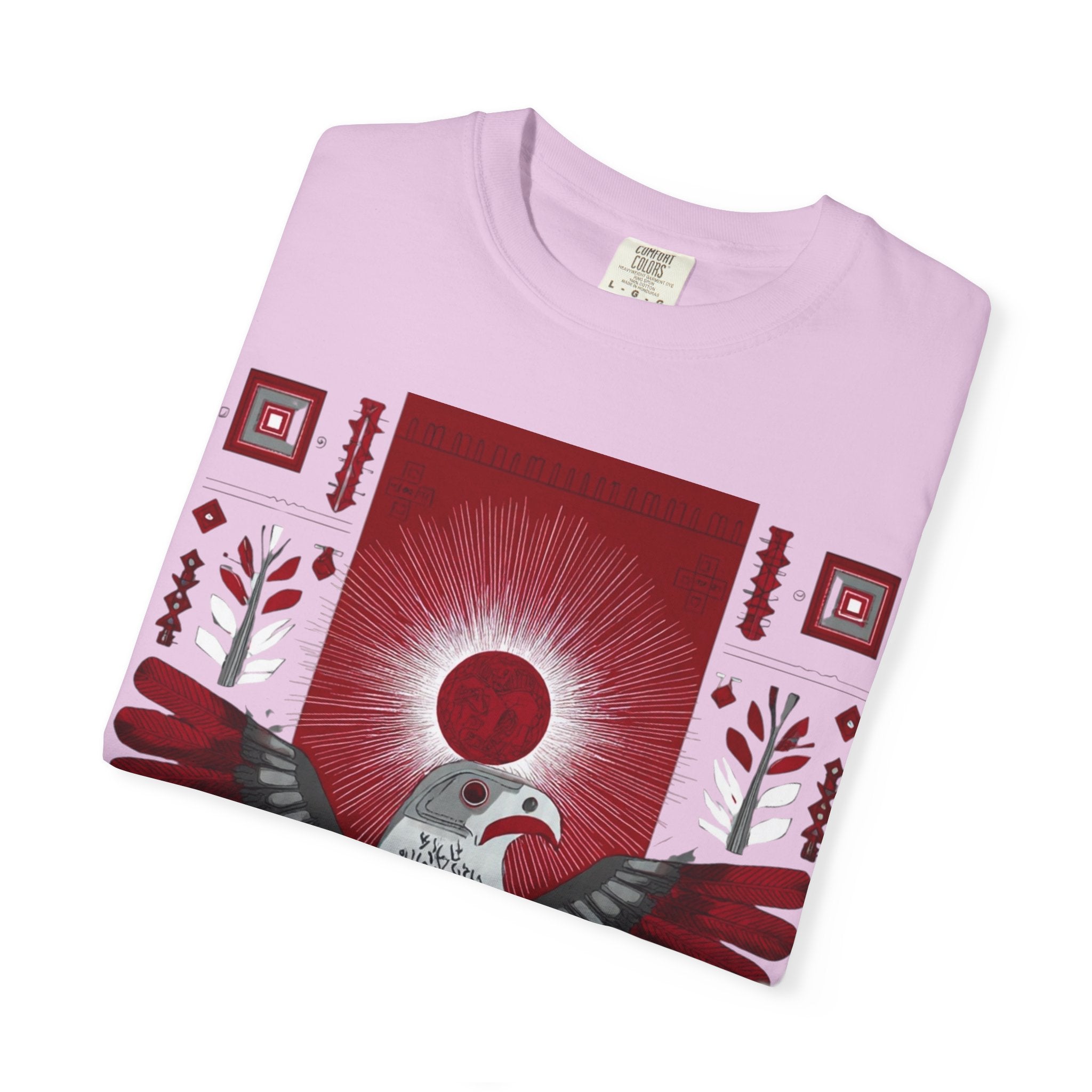 Tribal Inca Graphic T-Shirt — Celestial Bird Art Tee