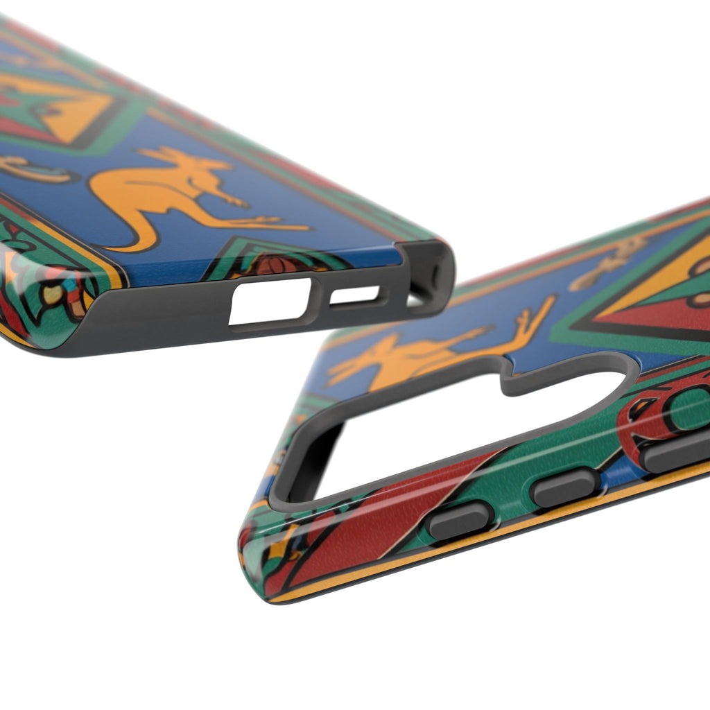 Kangaroo Tribal Pattern Tough Phone Case