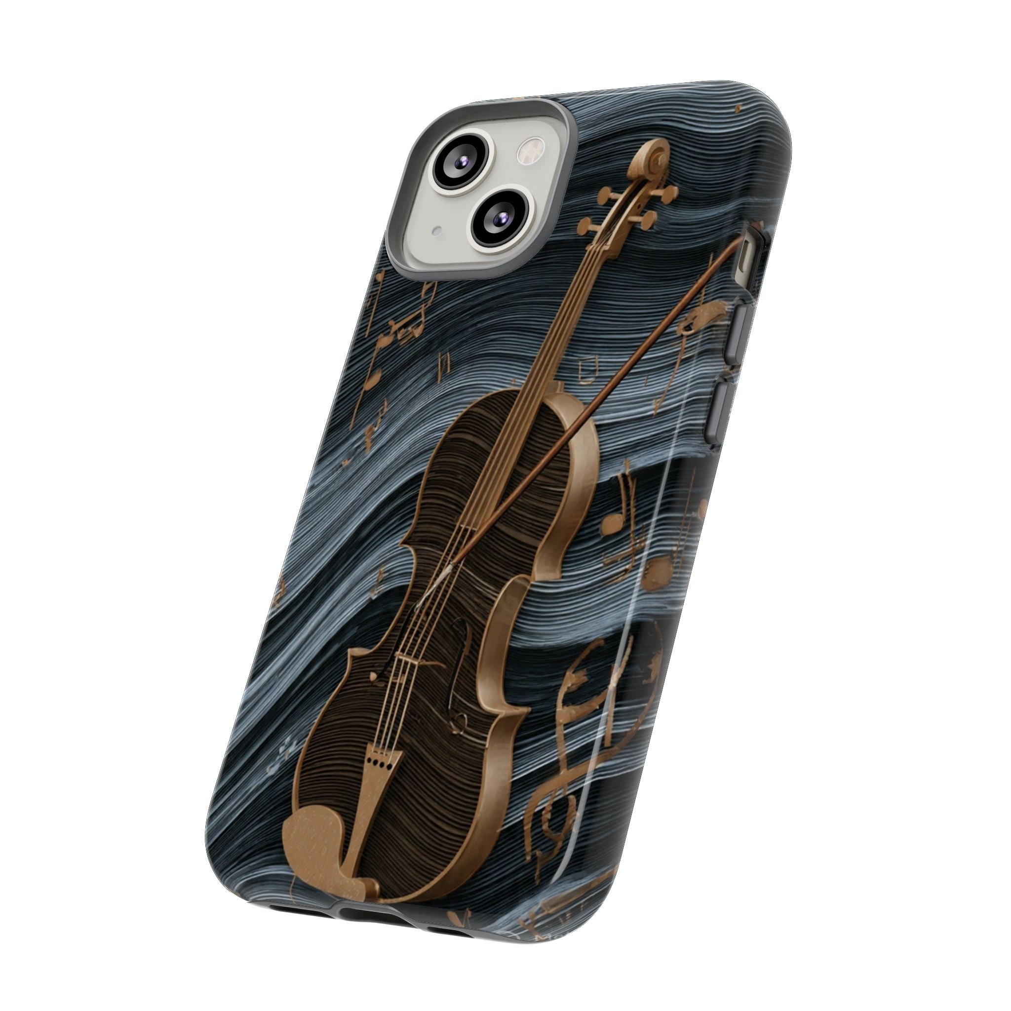 Violin Melody Tough Phone Case — Musical Instrument Art Protective Cover