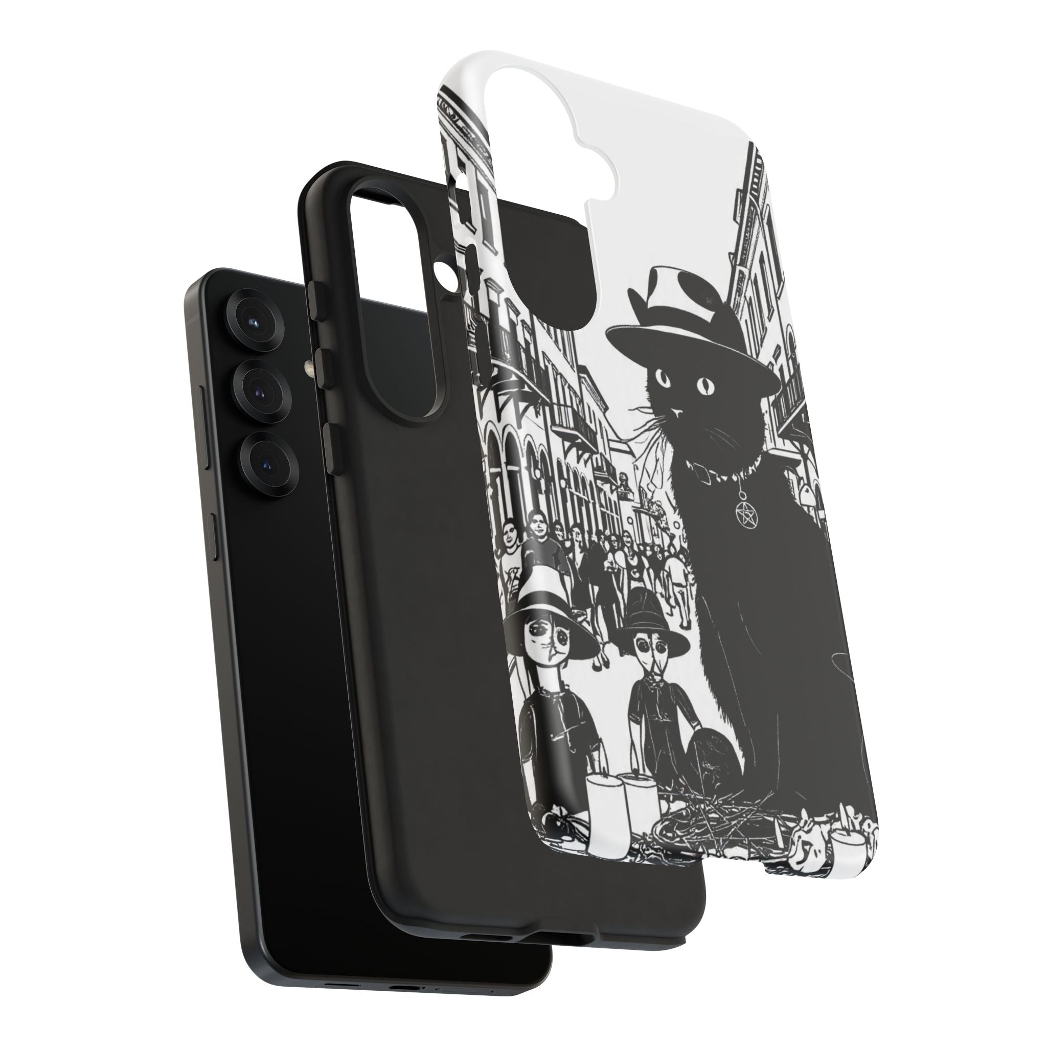Phone Case — Noir Cat Street Art Design