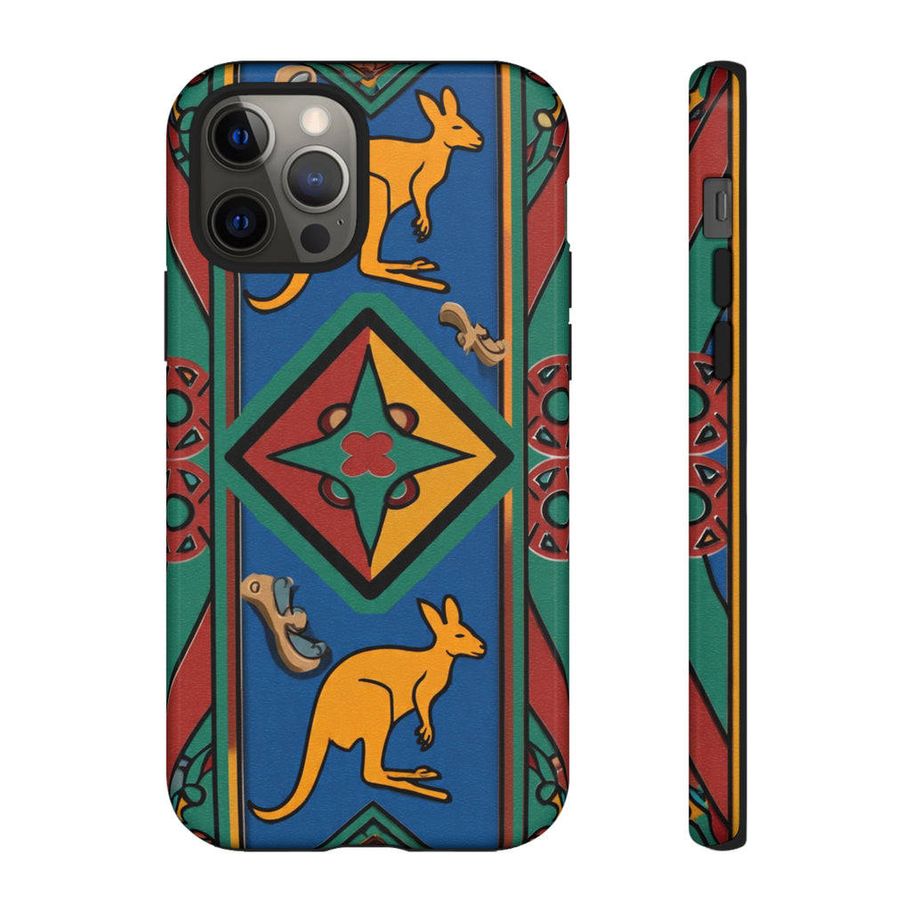 Kangaroo Tribal Pattern Tough Phone Case