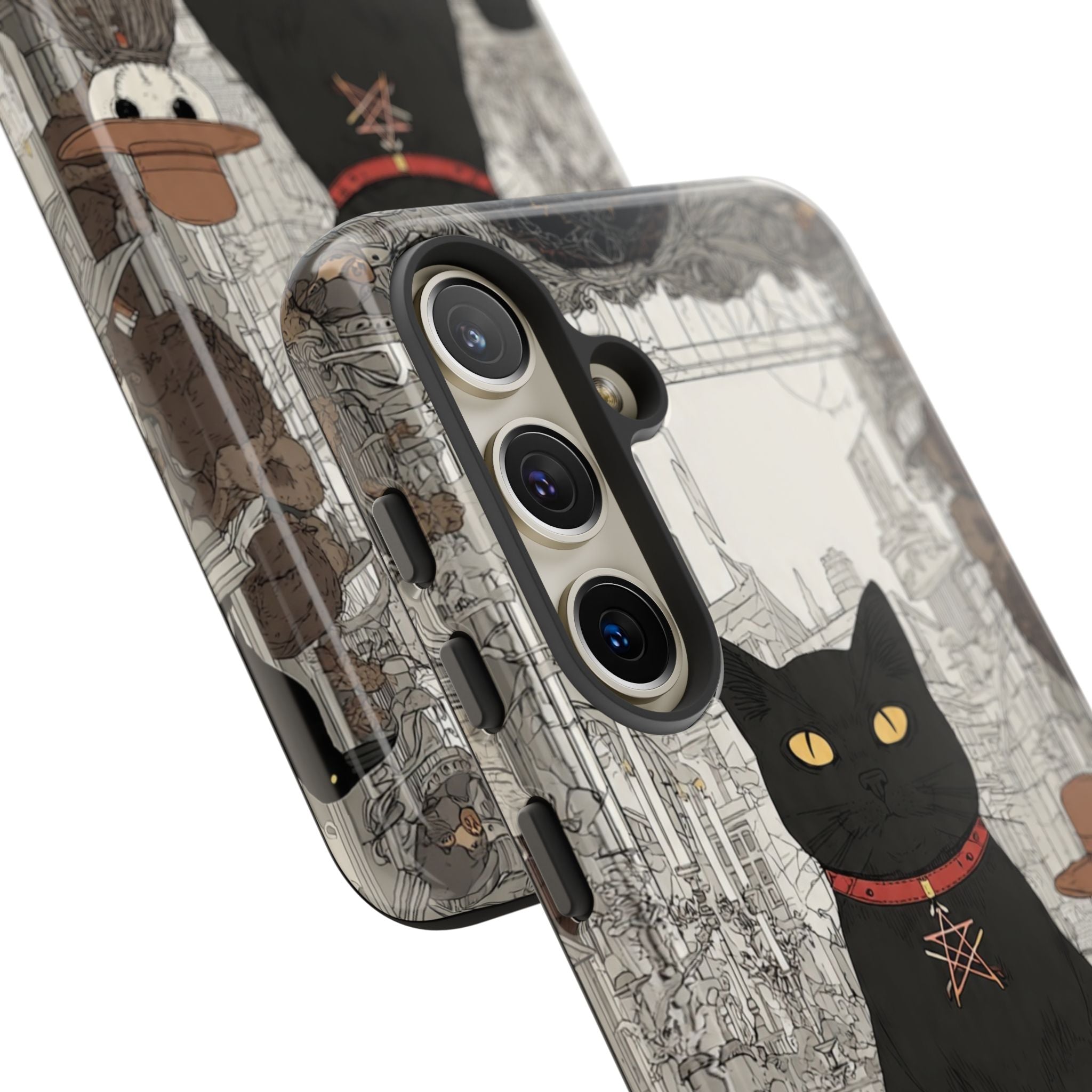 Witchy Black Cat Phone Case — Mystic Altar iPhone Cover