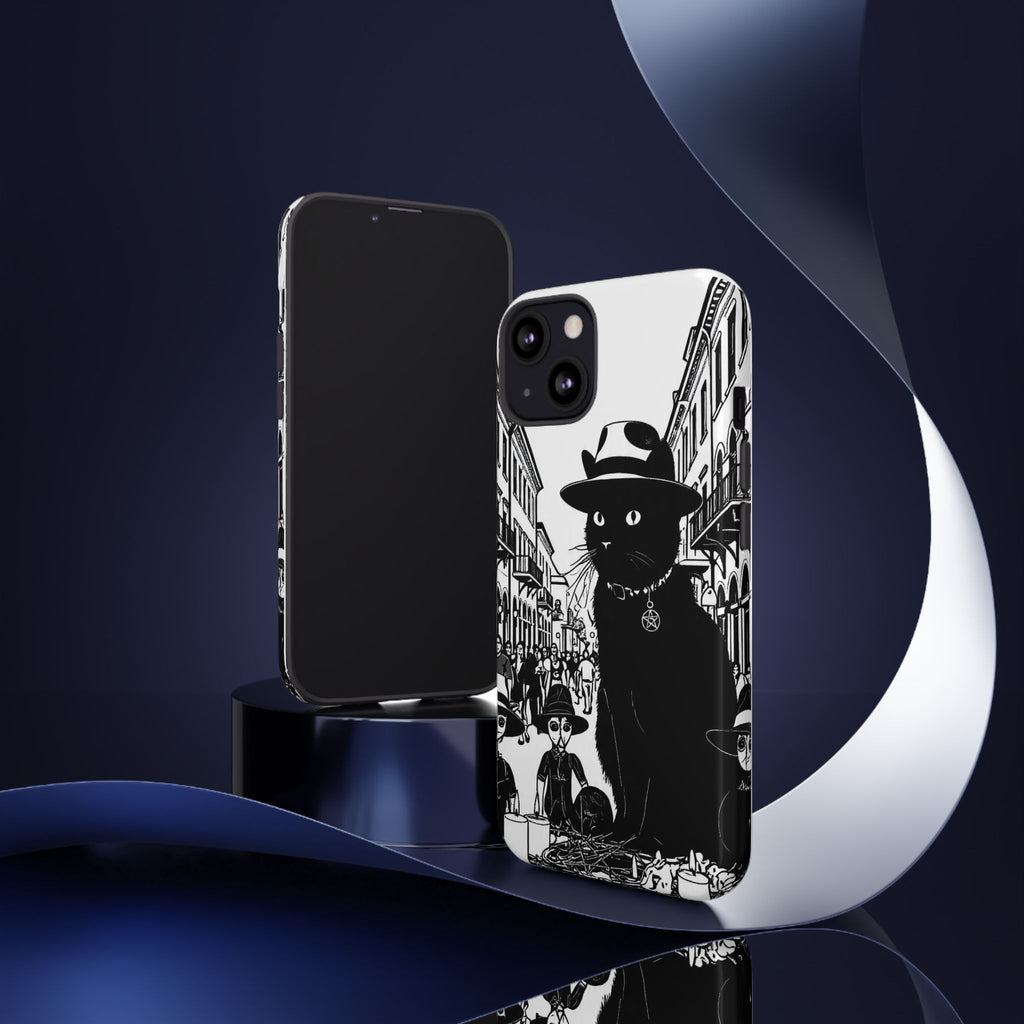 Phone Case — Noir Cat Street Art Design