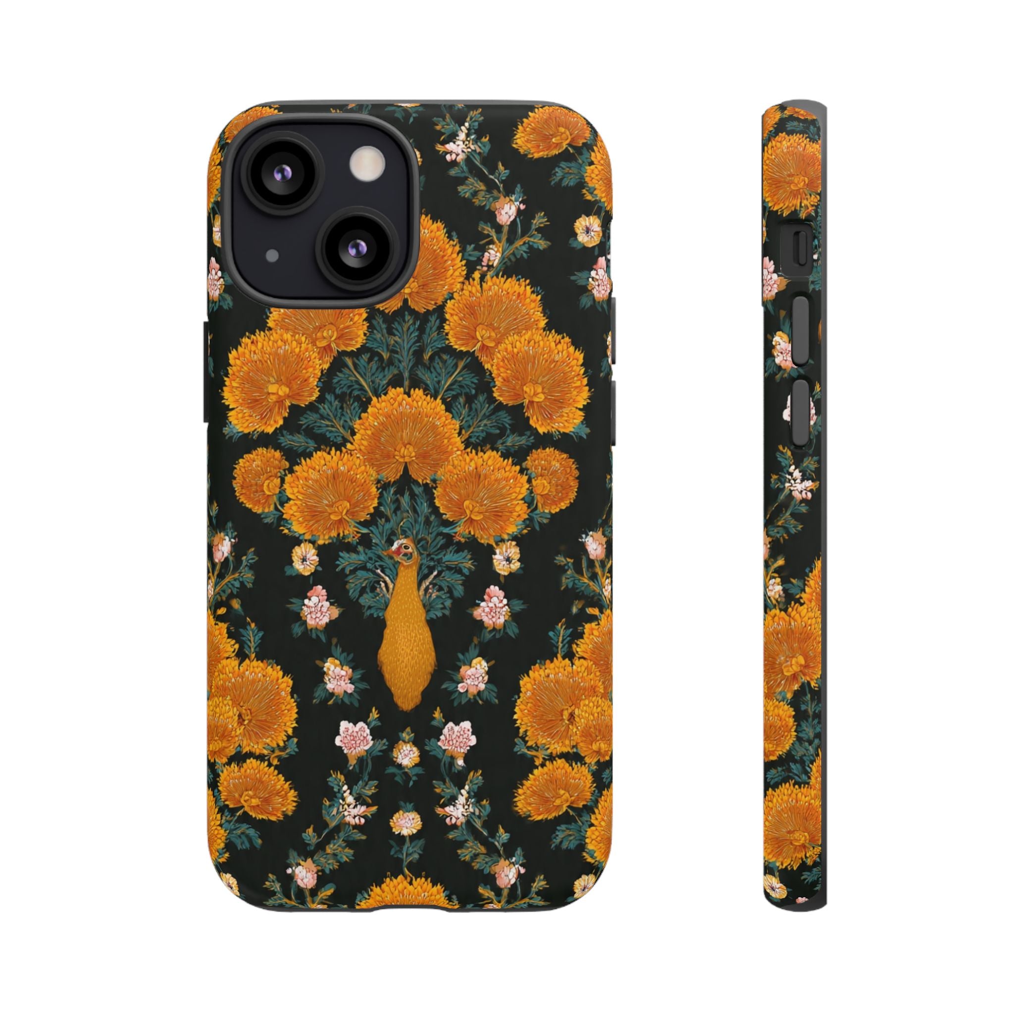 Marigold Mirror Phone Case — Floral Protective Phone Cover