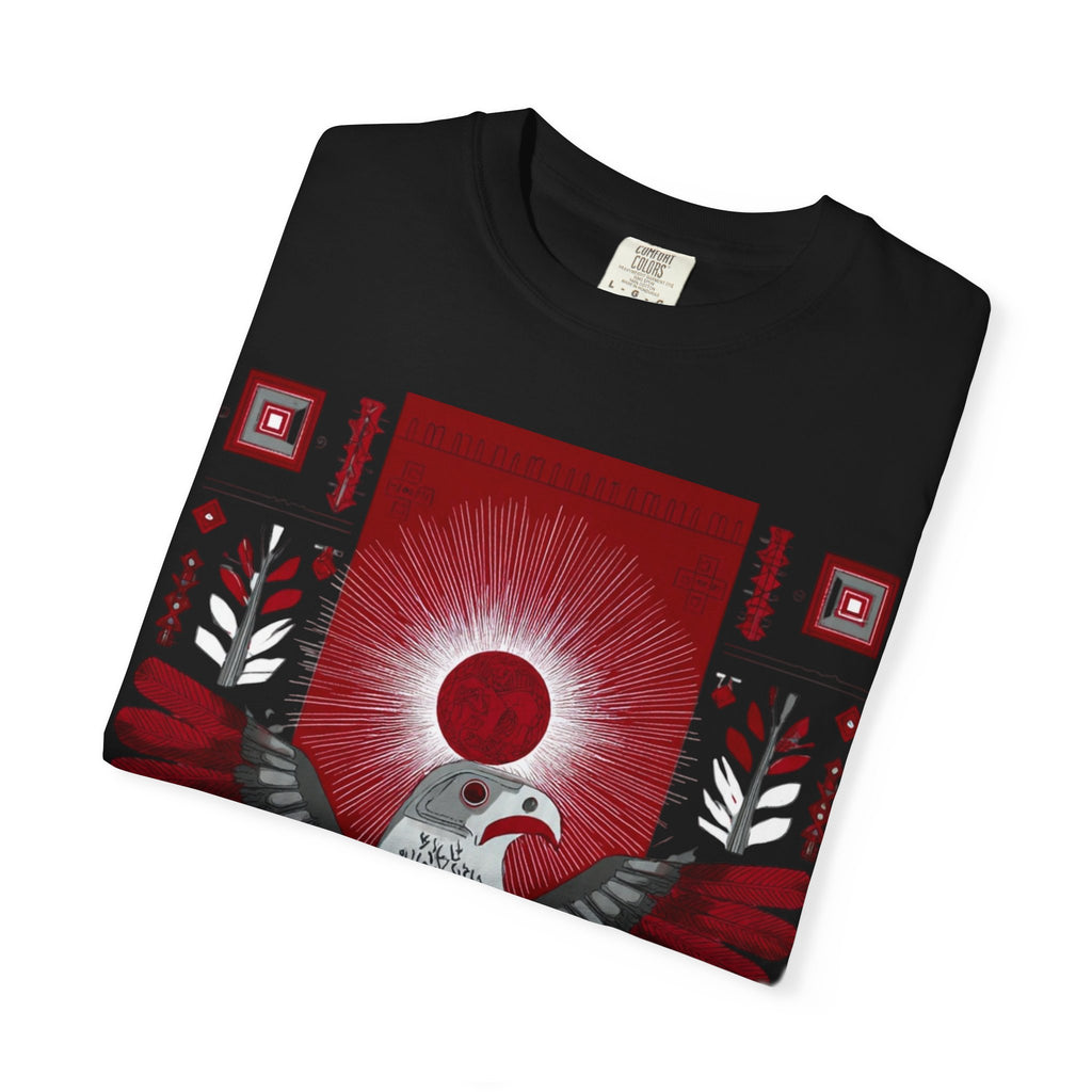 Tribal Inca Graphic T-Shirt — Celestial Bird Art Tee