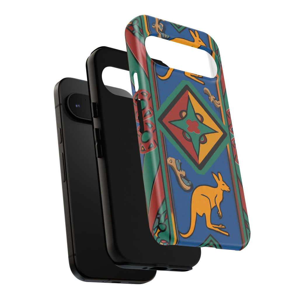 Kangaroo Tribal Pattern Tough Phone Case