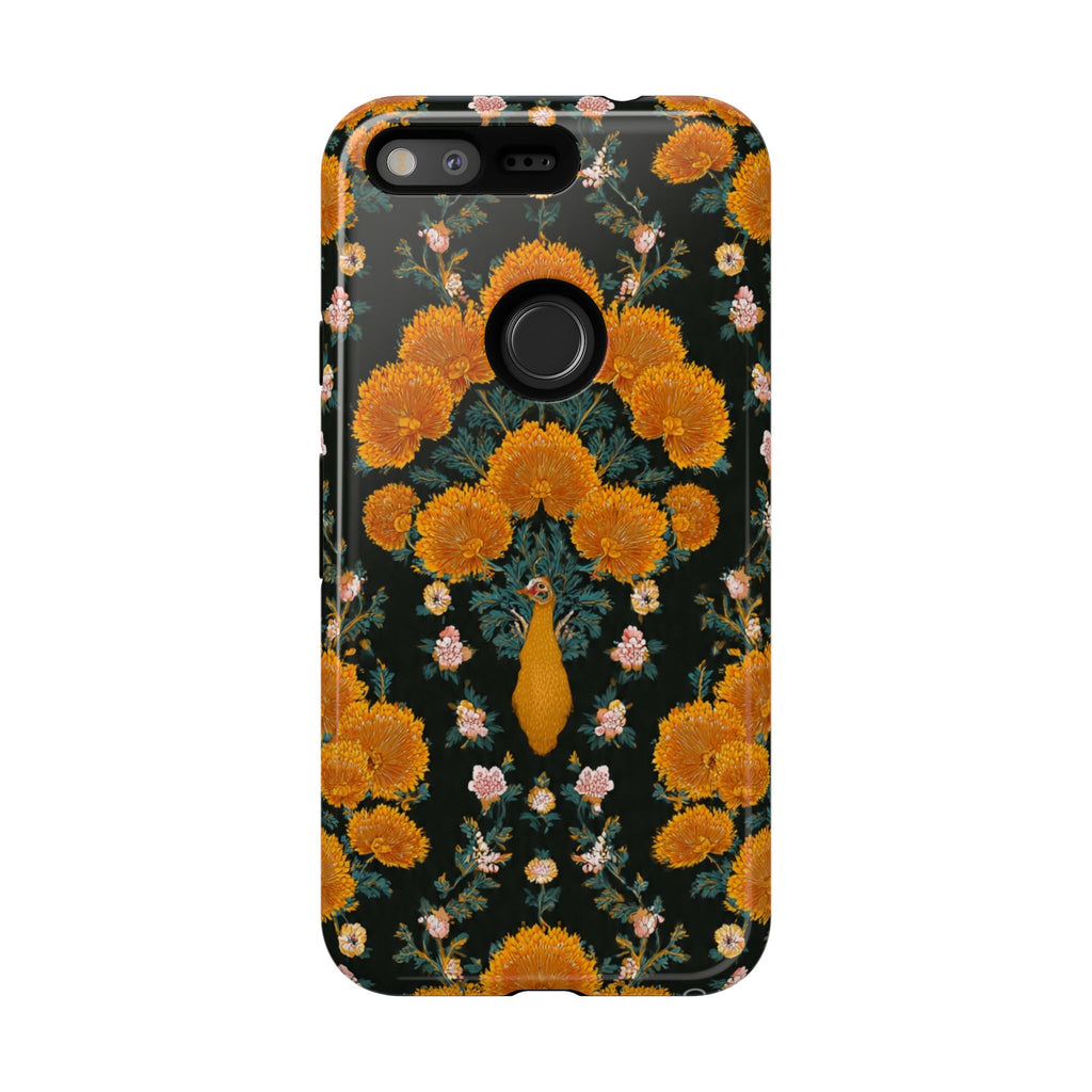 Marigold Mirror Phone Case — Floral Protective Phone Cover