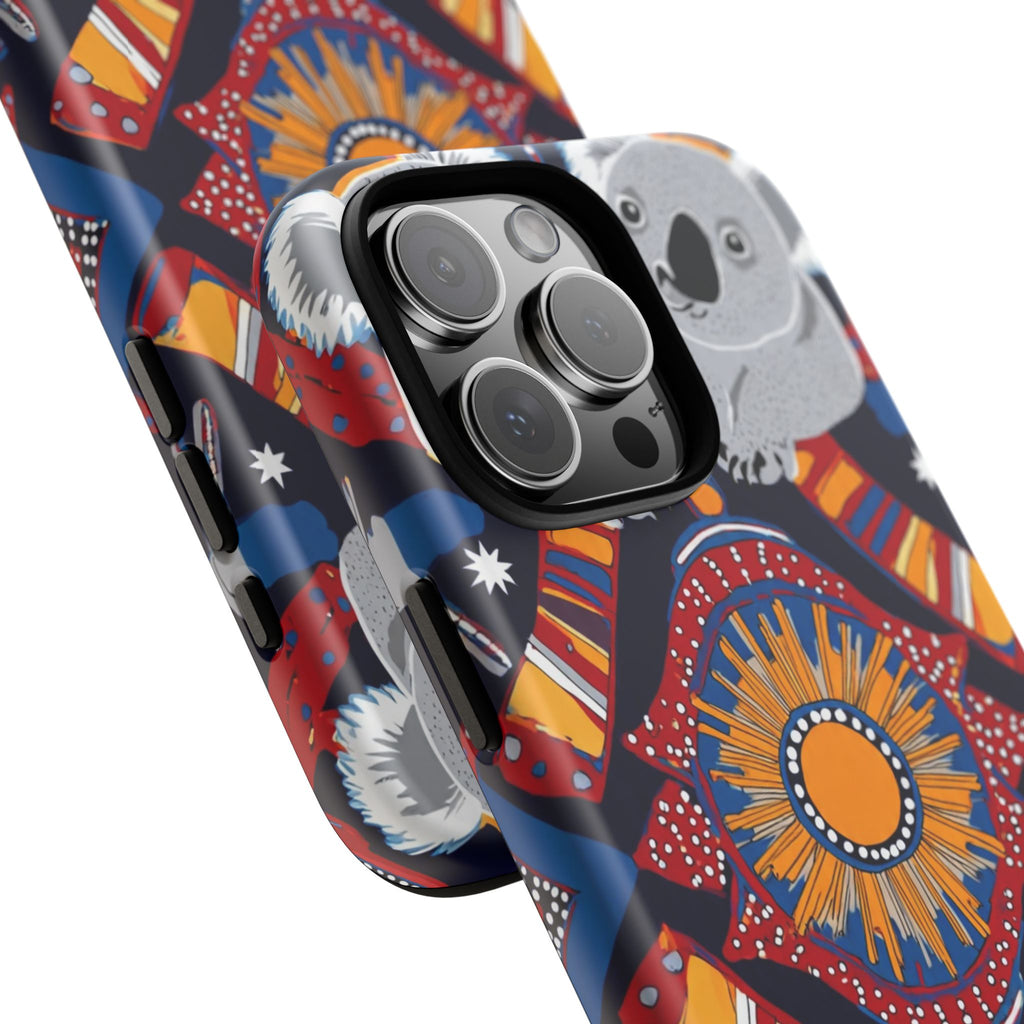Koala Pattern Phone Case — Cute Indigenous-Inspired Design
