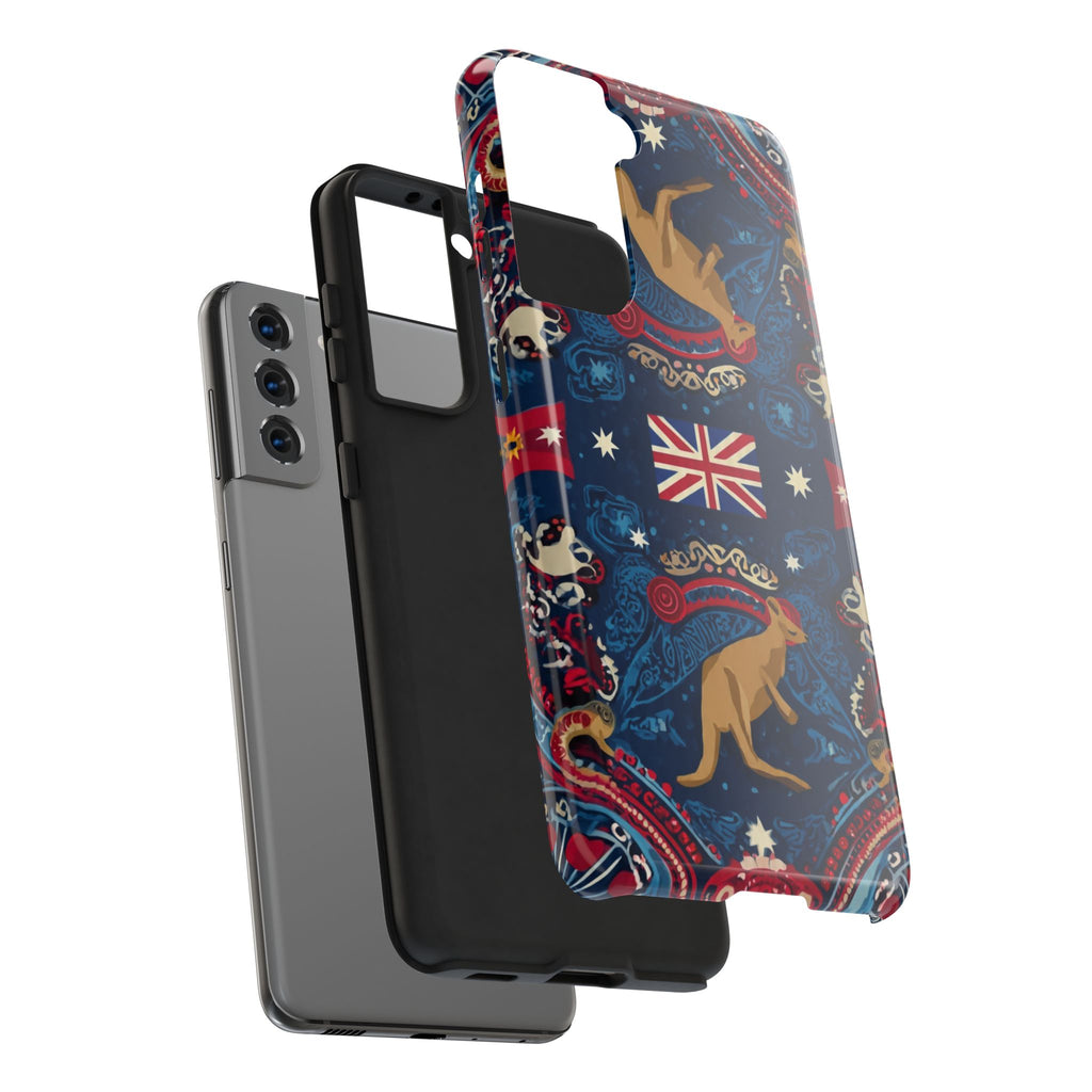 Australian Kangaroo Flag Tough Phone Case - Protective Patriotic iPhone Cover