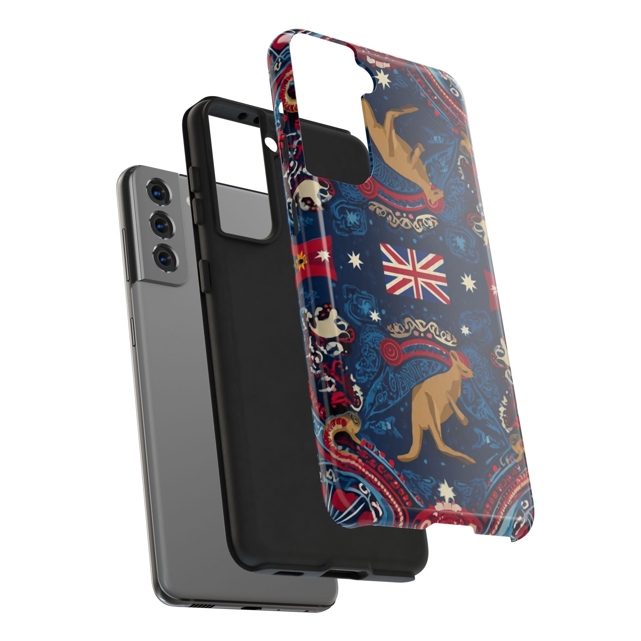 Australian Kangaroo Flag Tough Phone Case - Protective Patriotic iPhone Cover