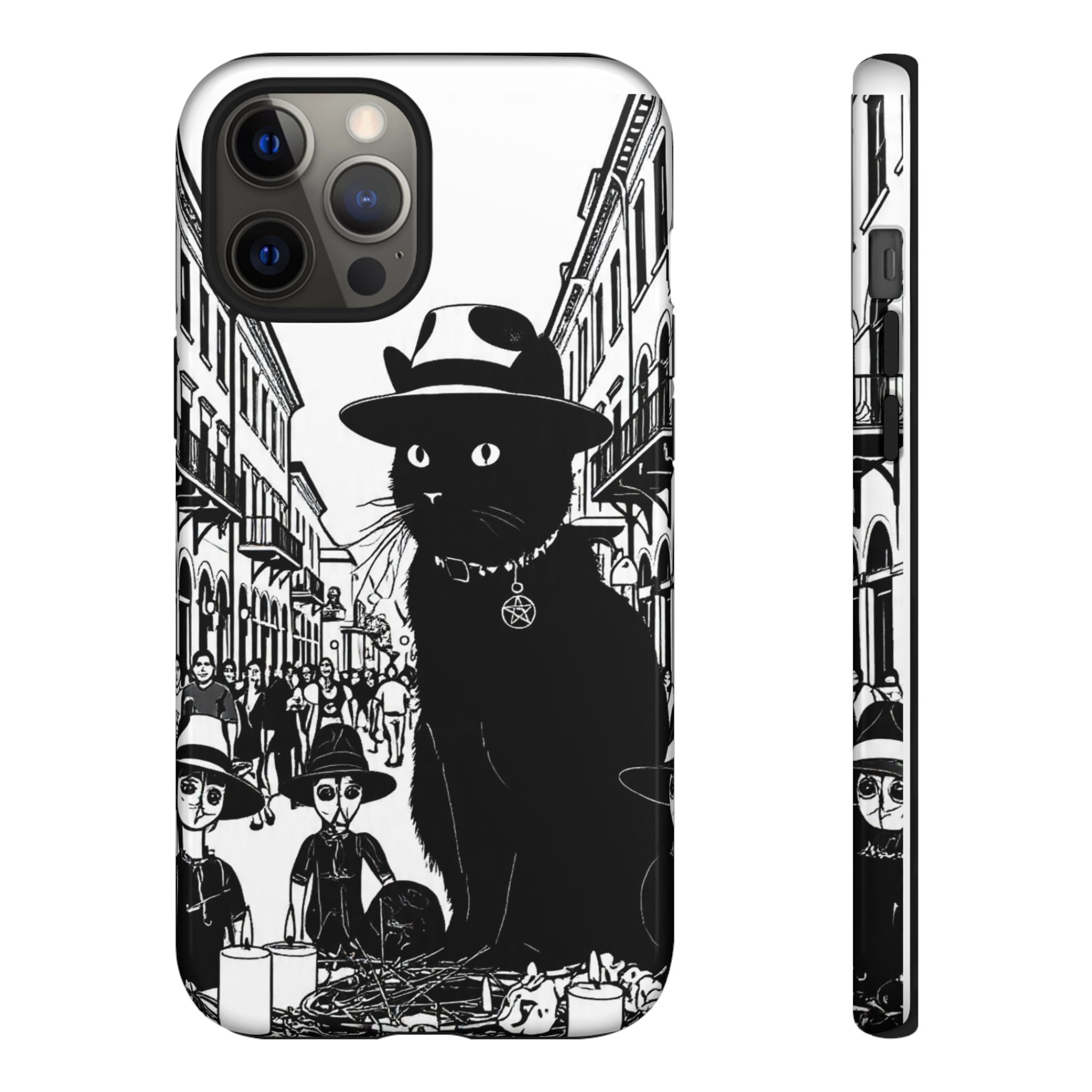 Phone Case — Noir Cat Street Art Design