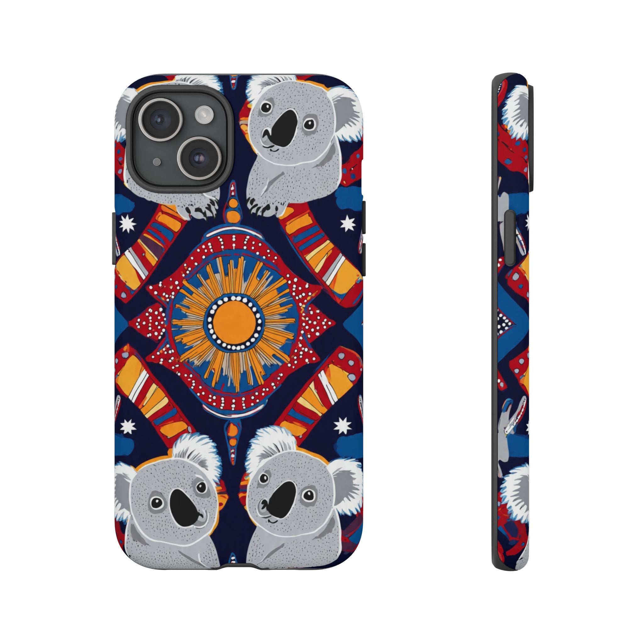 Koala Pattern Phone Case — Cute Indigenous-Inspired Design