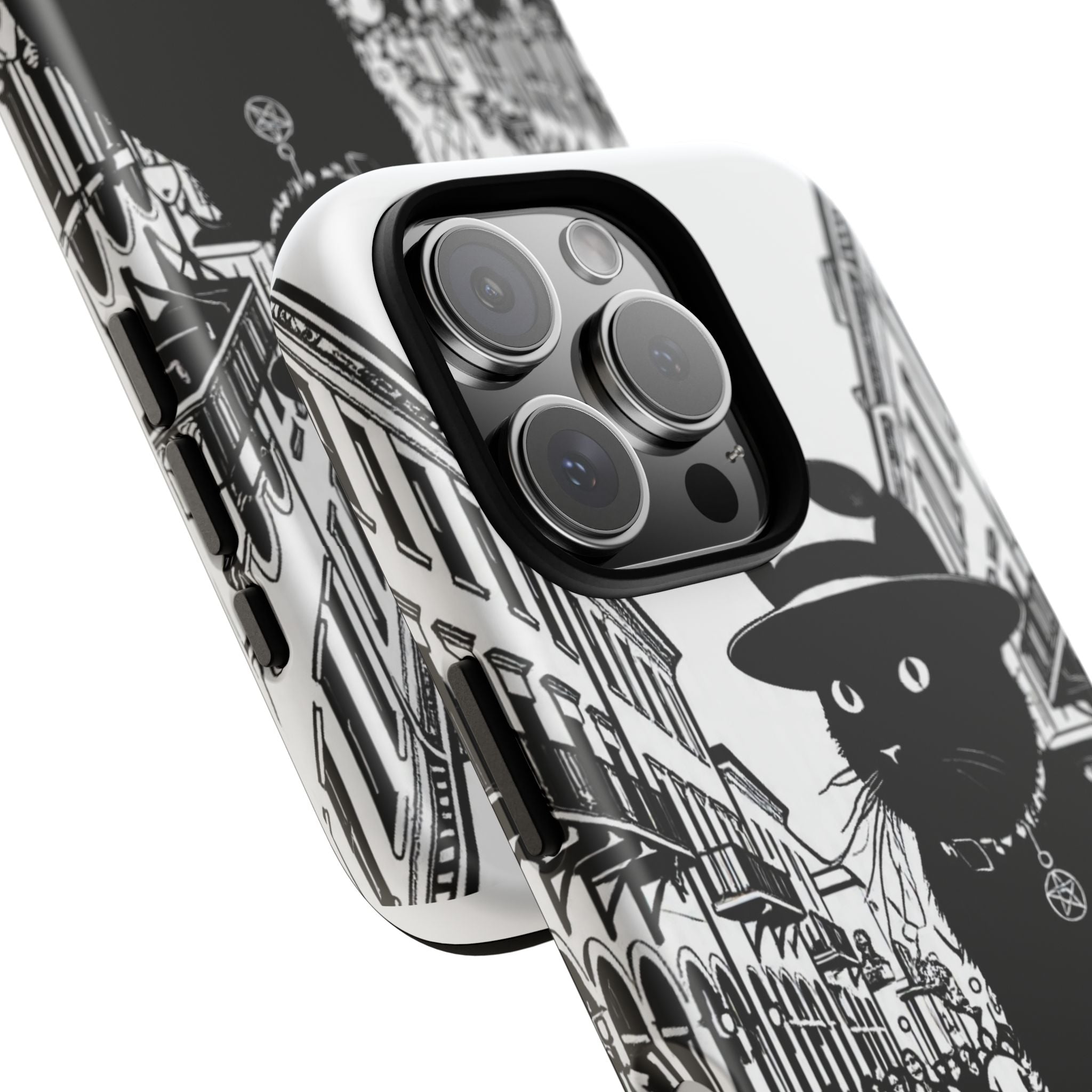 Phone Case — Noir Cat Street Art Design