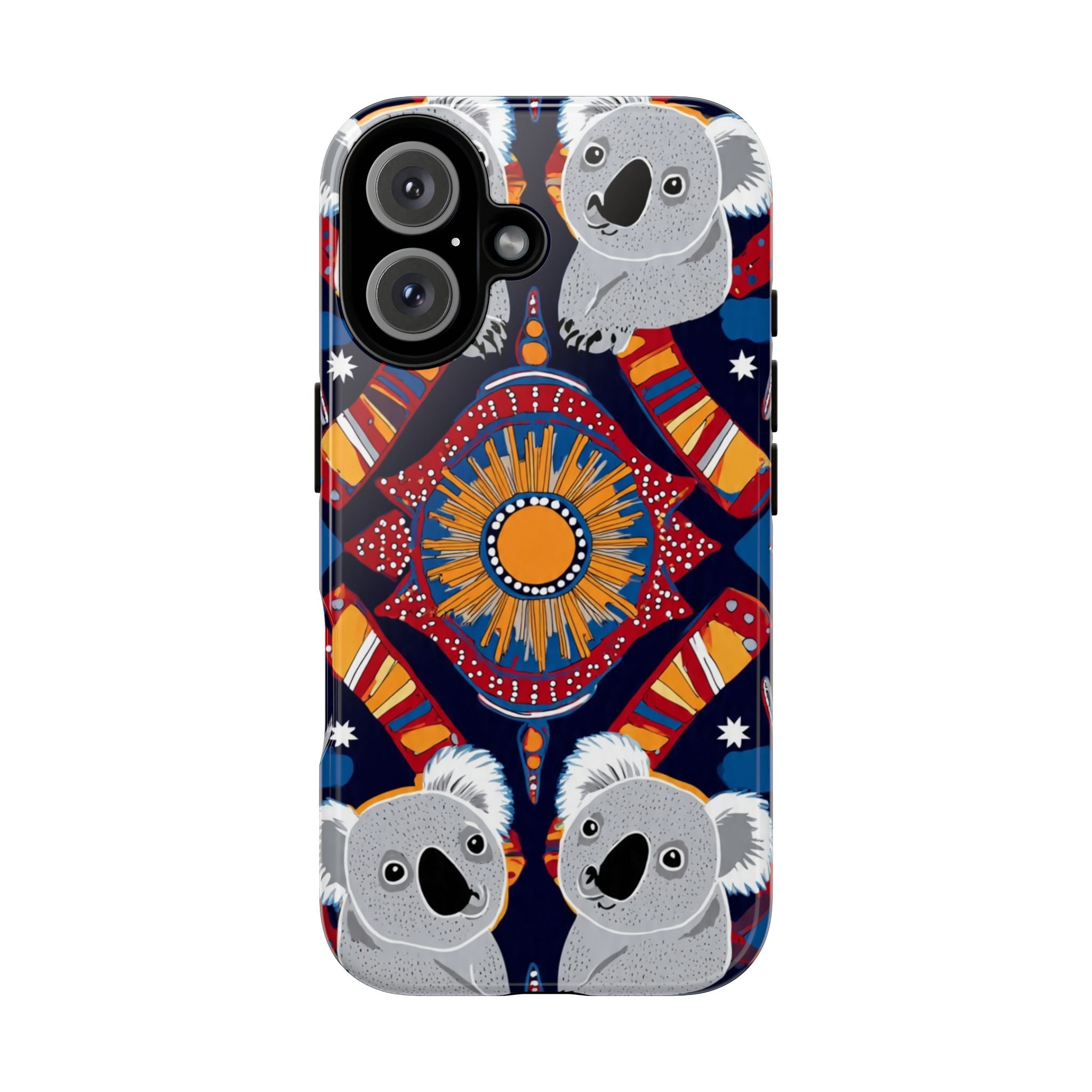 Koala Pattern Phone Case — Cute Indigenous-Inspired Design