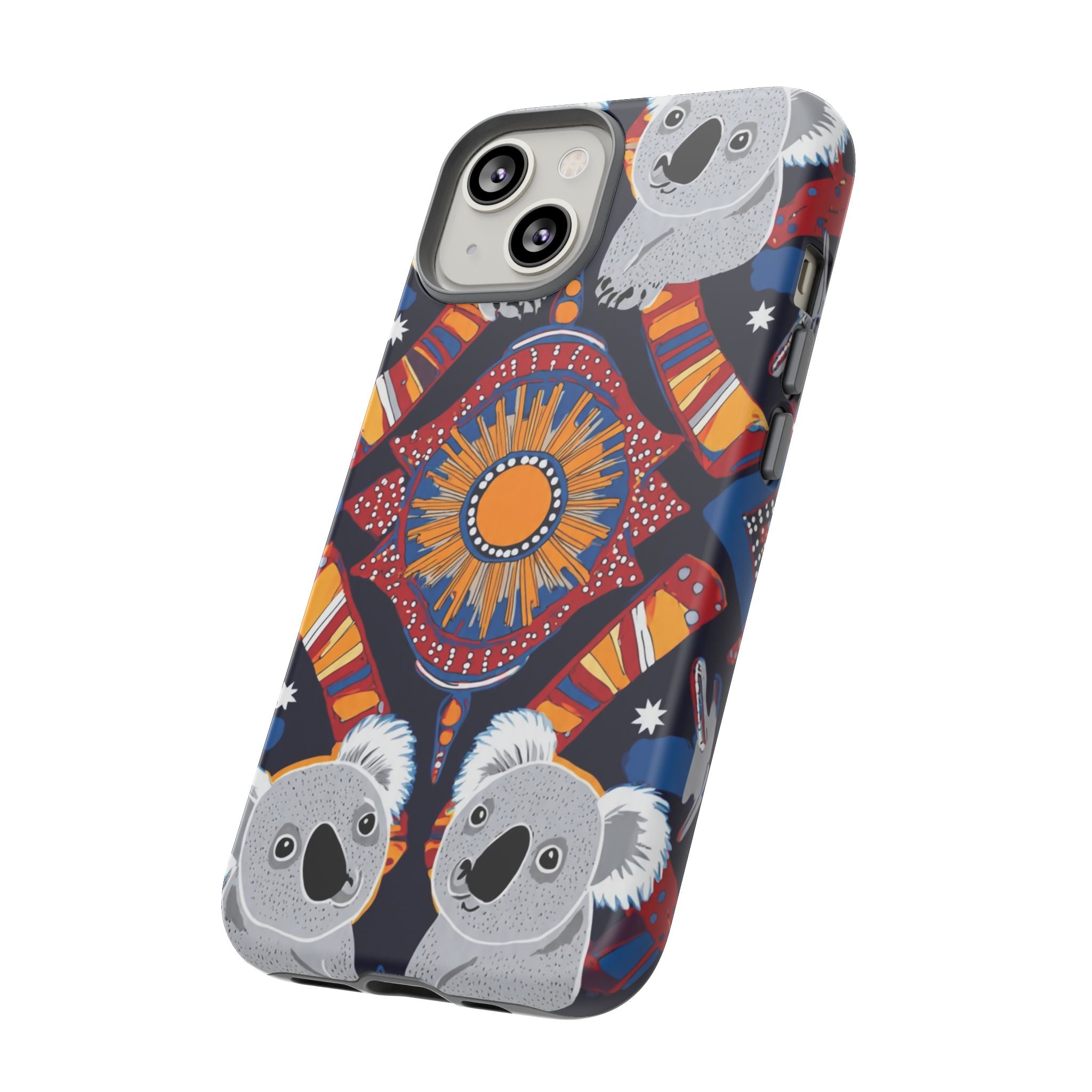 Koala Pattern Phone Case — Cute Indigenous-Inspired Design