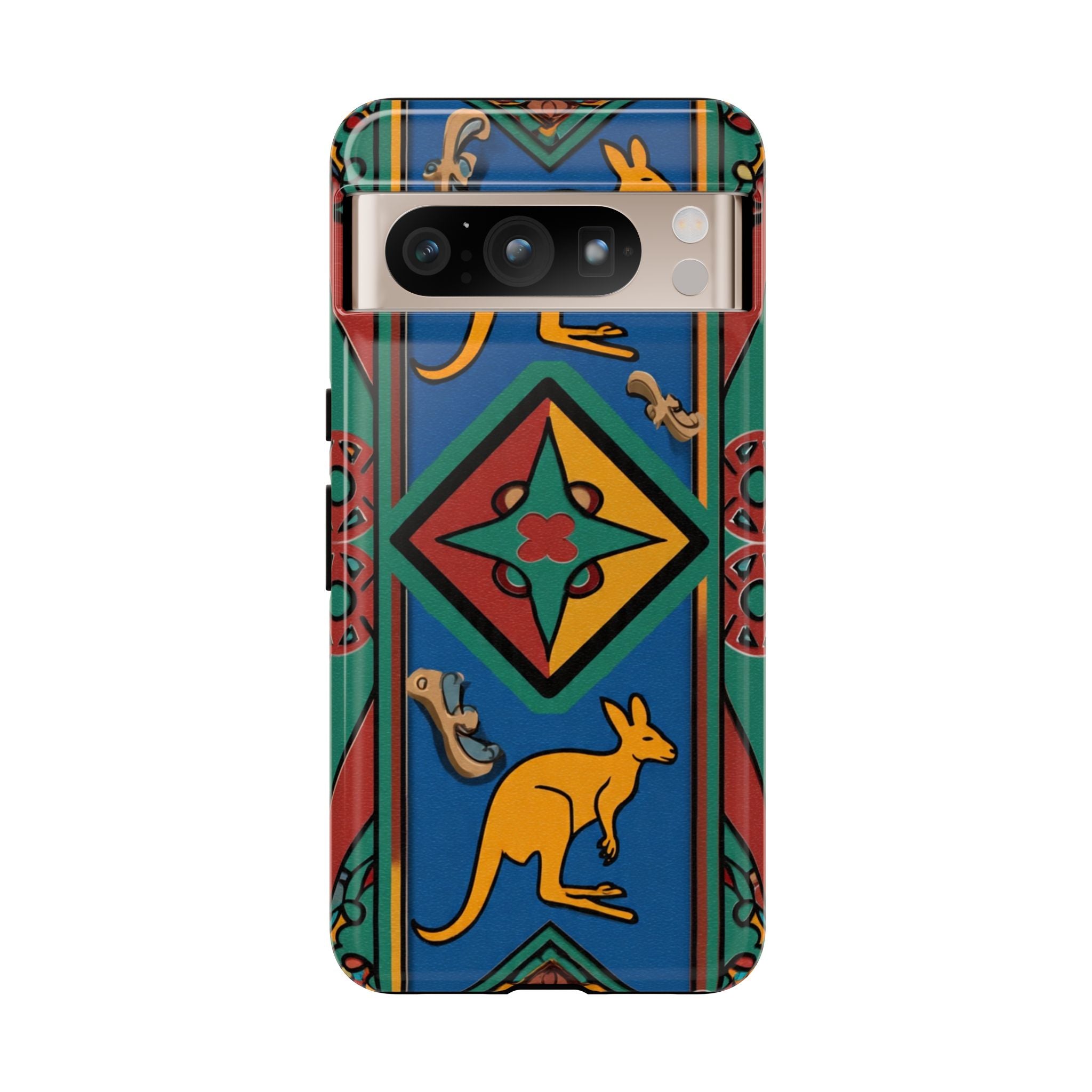 Kangaroo Tribal Pattern Tough Phone Case