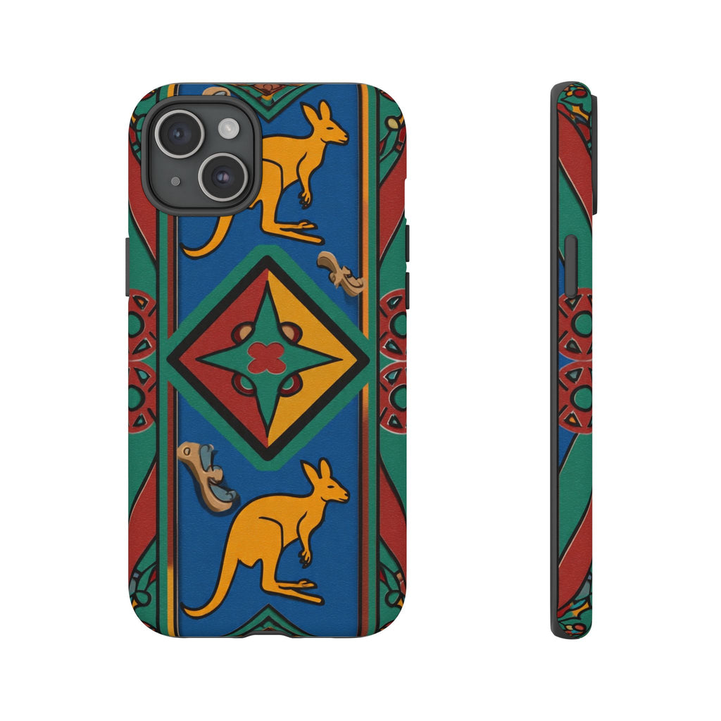 Kangaroo Tribal Pattern Tough Phone Case