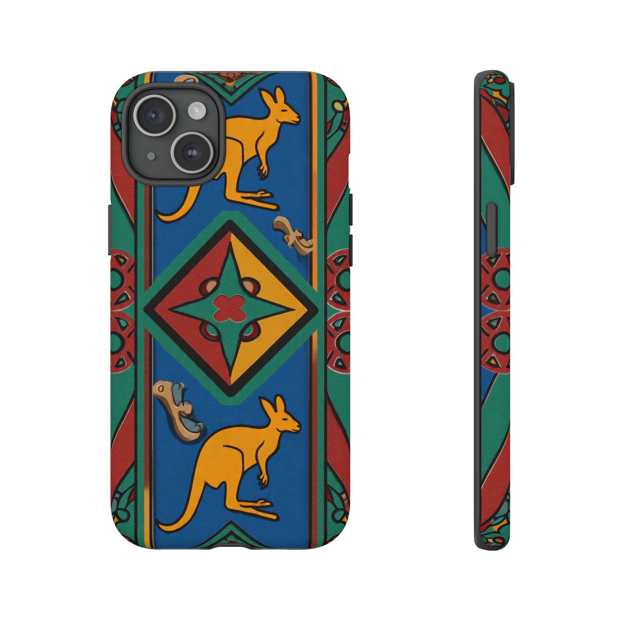Kangaroo Tribal Pattern Tough Phone Case