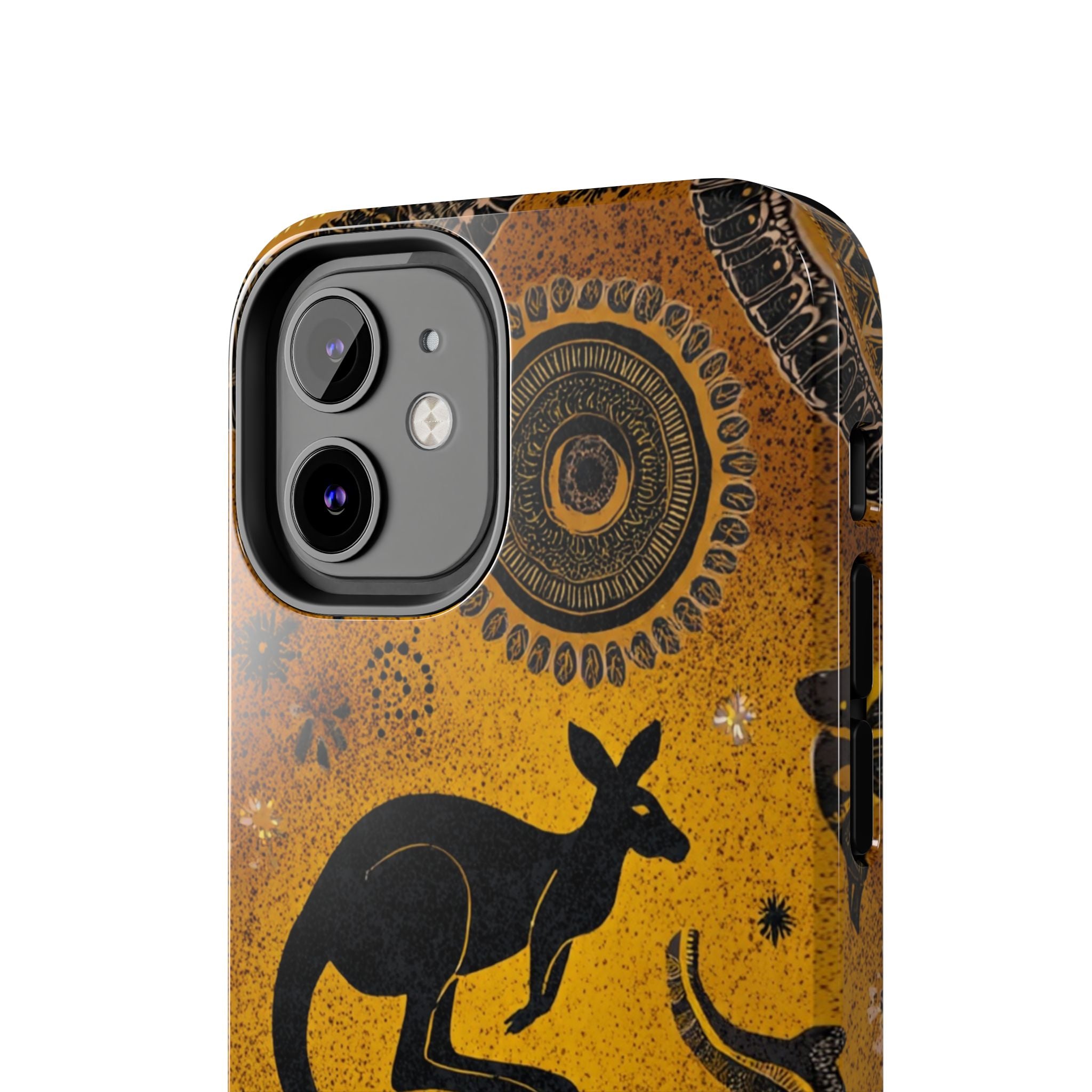 Kangaroo Boho Tough Phone Case — Australian Wildlife Protective Cover