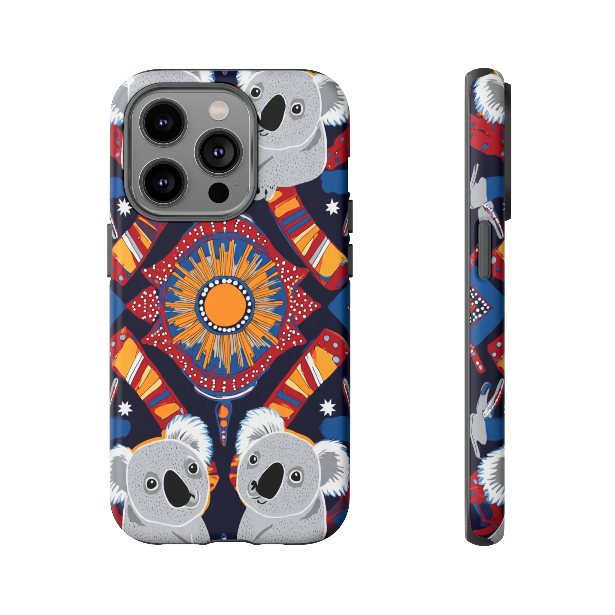 Koala Pattern Phone Case — Cute Indigenous-Inspired Design