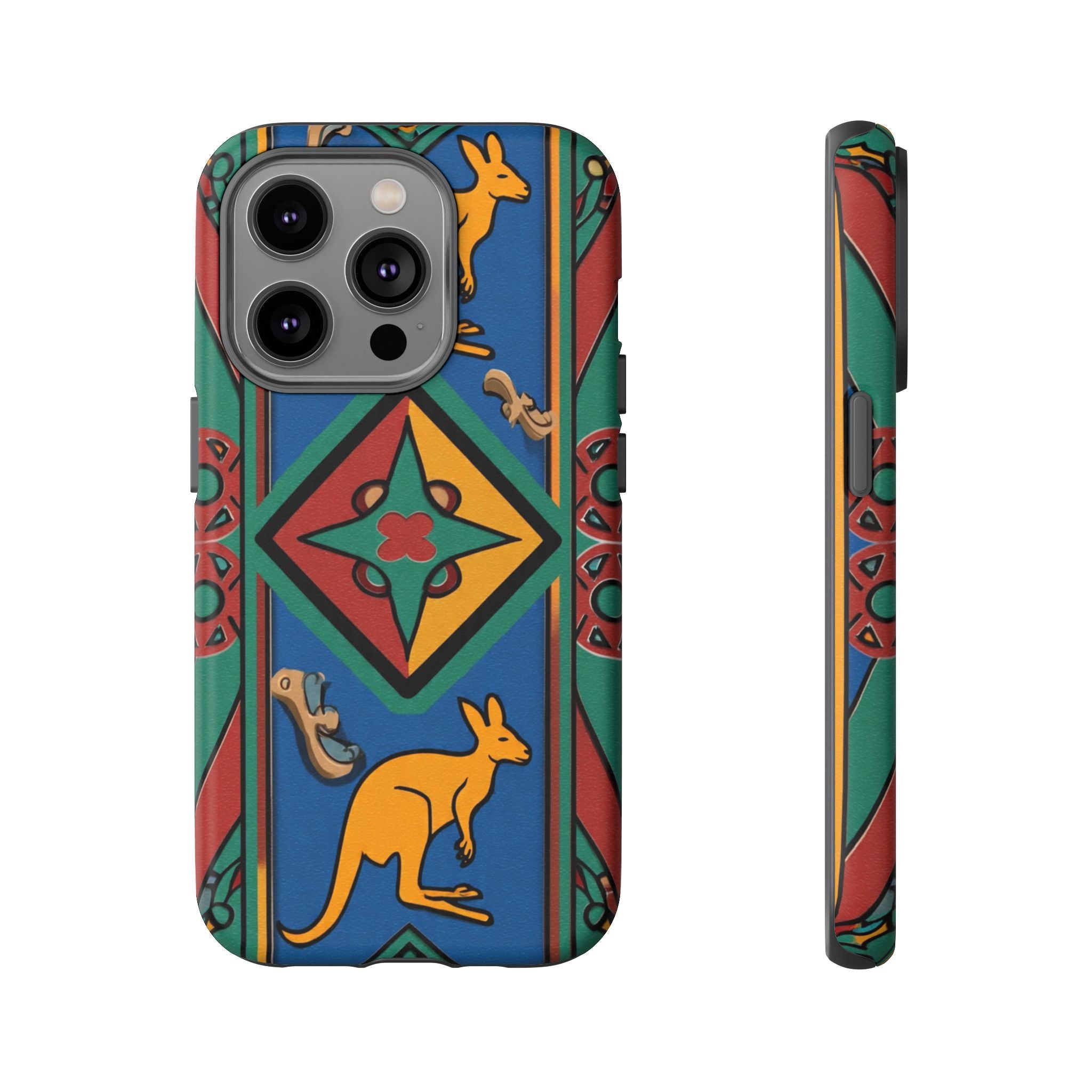 Kangaroo Tribal Pattern Tough Phone Case