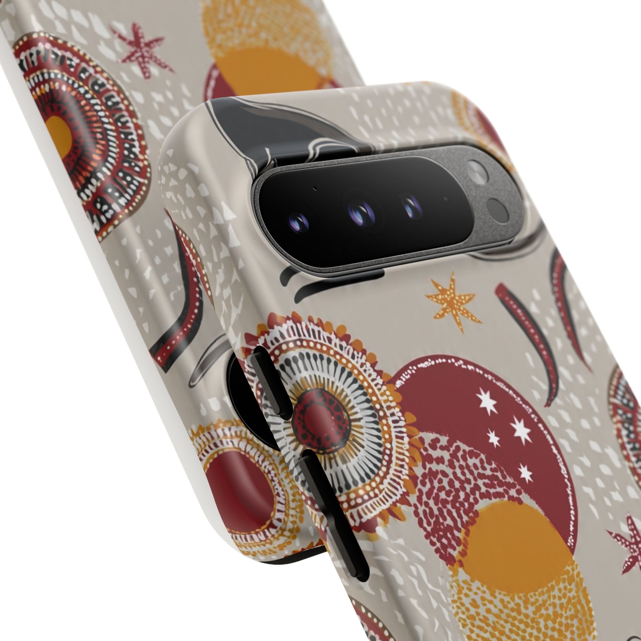 Kangaroo & Koala Aboriginal Dot Art Phone Case – Protective Tough Case