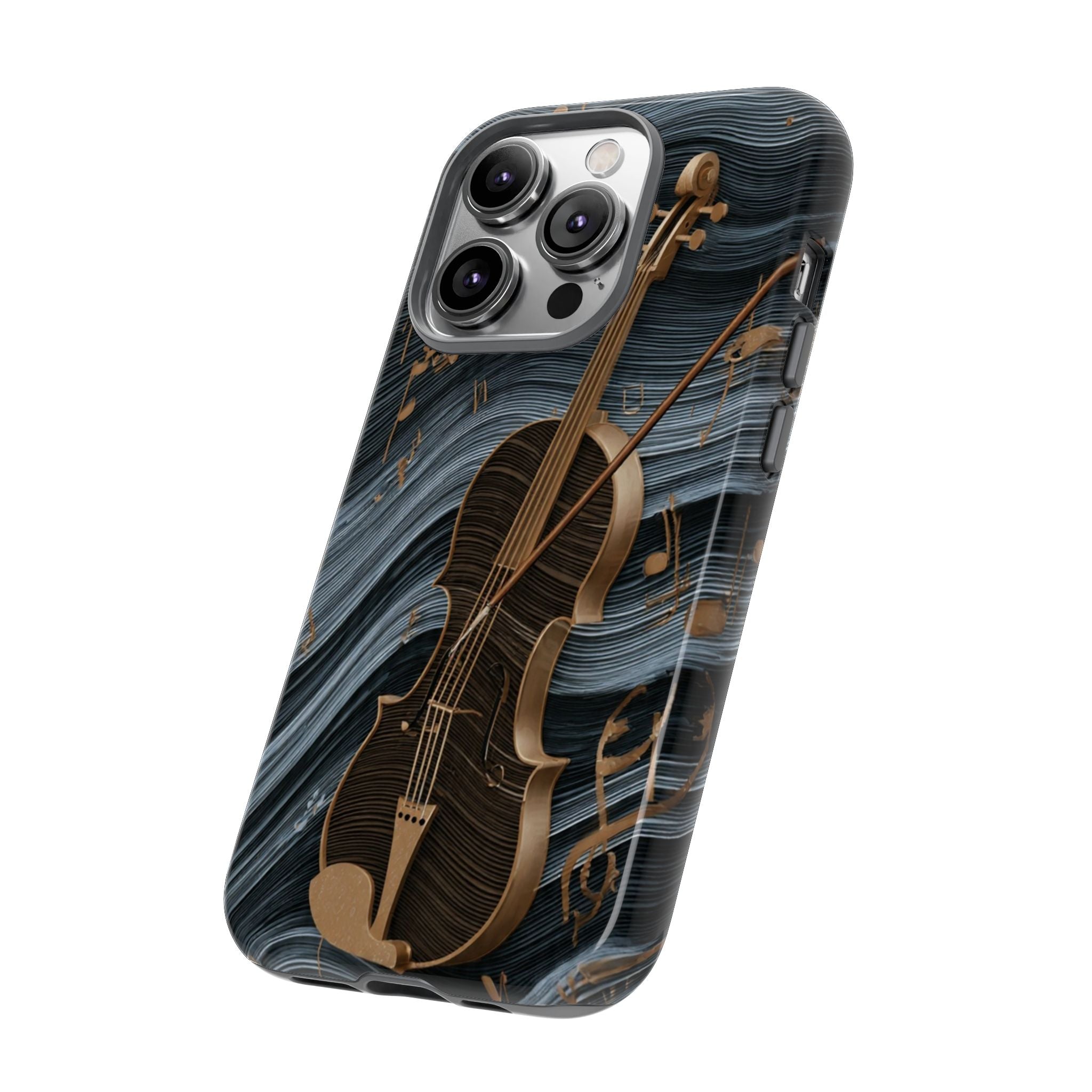 Violin Melody Tough Phone Case — Musical Instrument Art Protective Cover