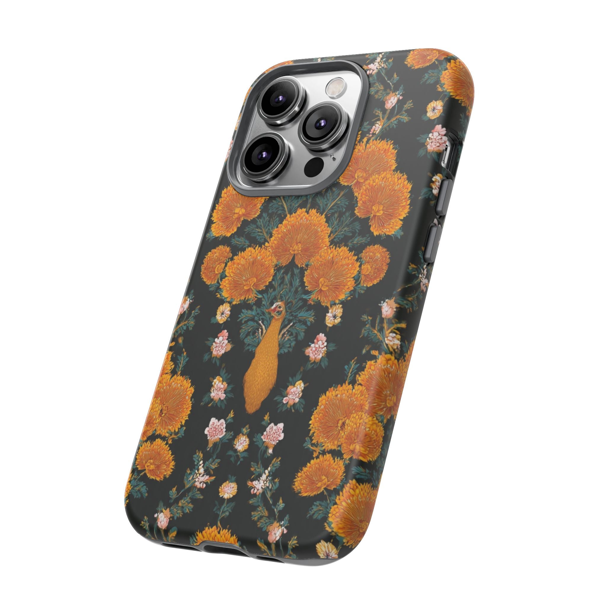Marigold Mirror Phone Case — Floral Protective Phone Cover