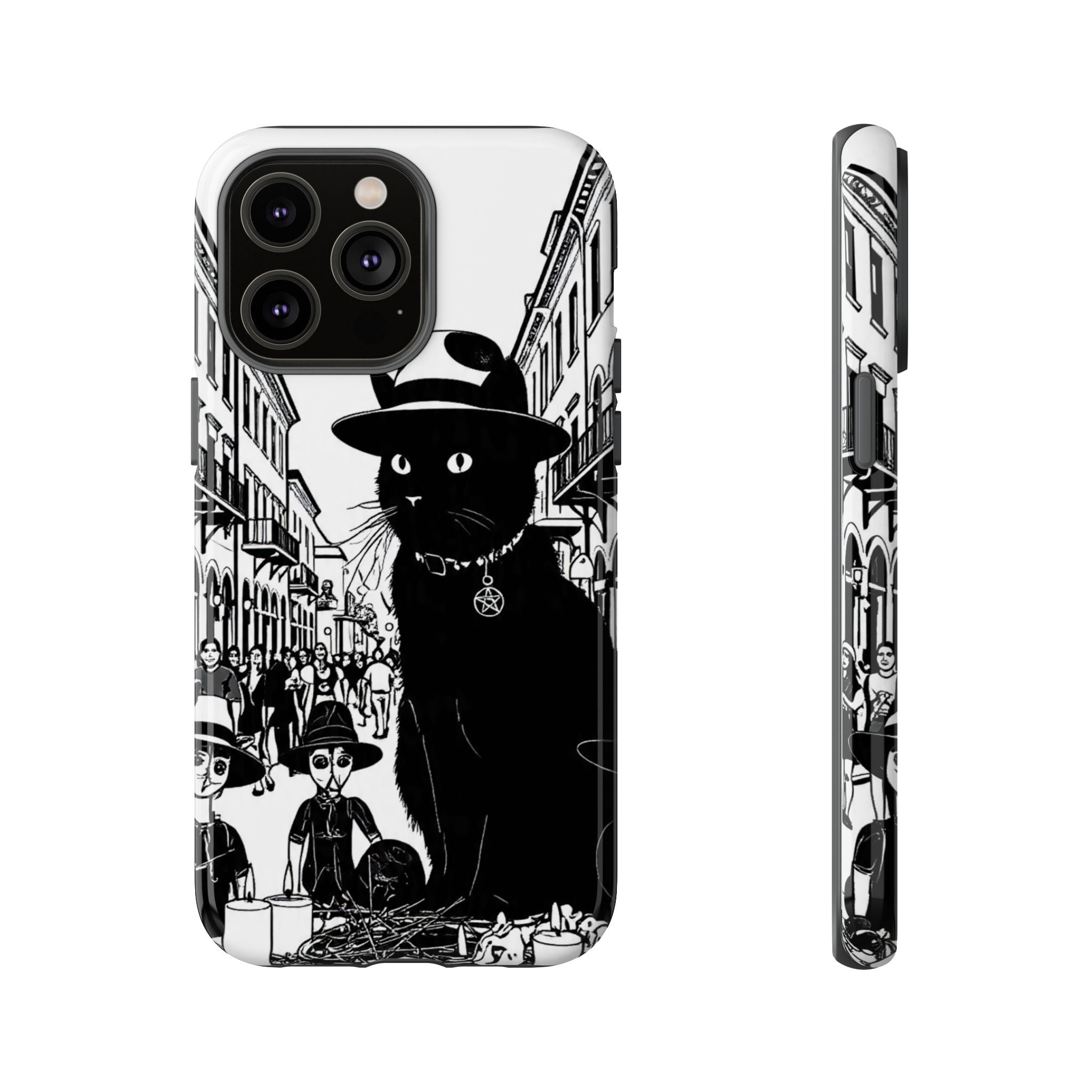 Phone Case — Noir Cat Street Art Design