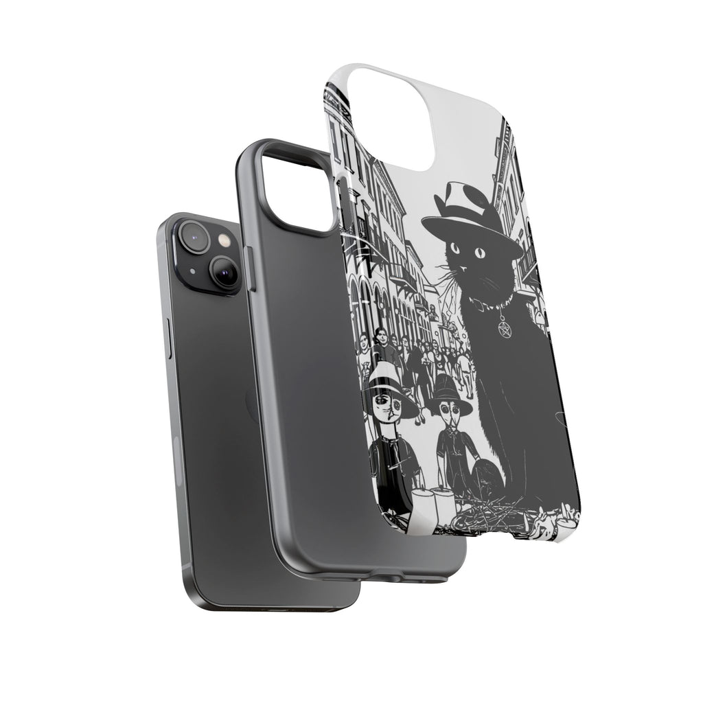 Phone Case — Noir Cat Street Art Design