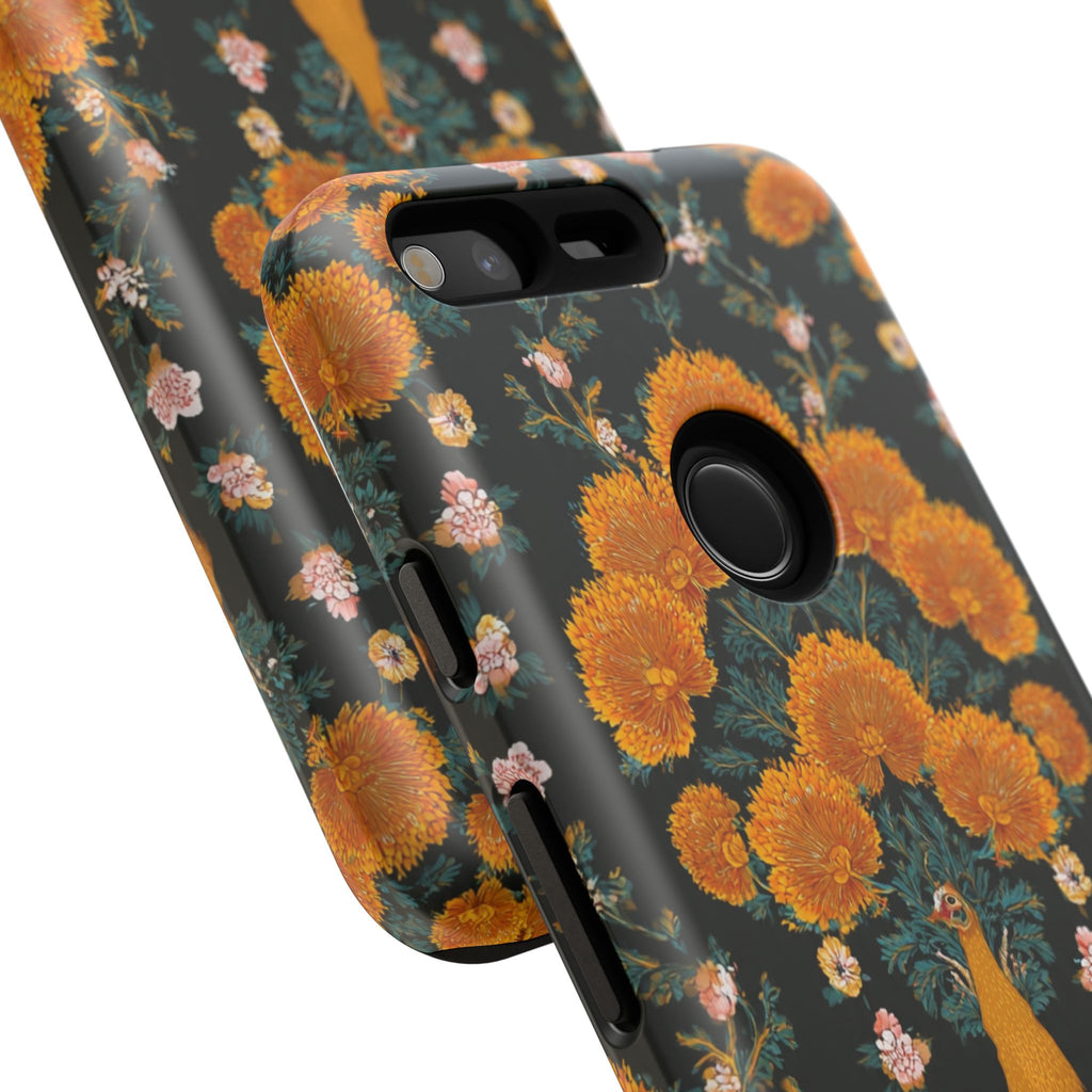 Marigold Mirror Phone Case — Floral Protective Phone Cover