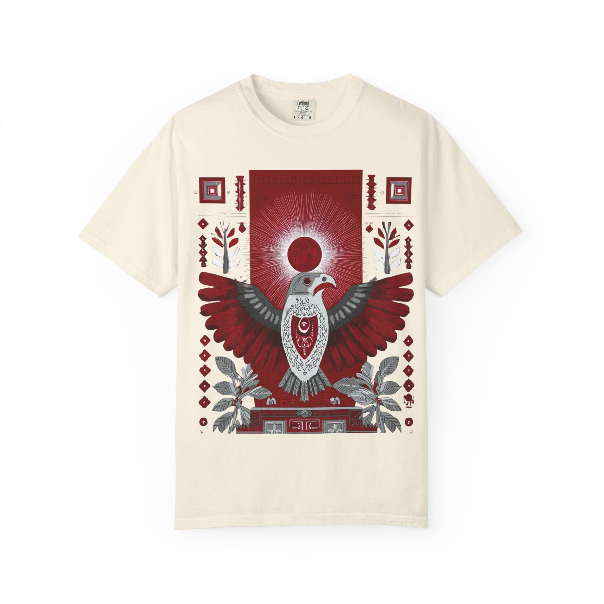 Tribal Inca Graphic T-Shirt — Celestial Bird Art Tee