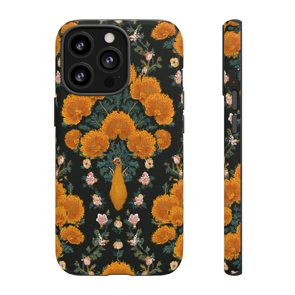 Marigold Mirror Phone Case — Floral Protective Phone Cover