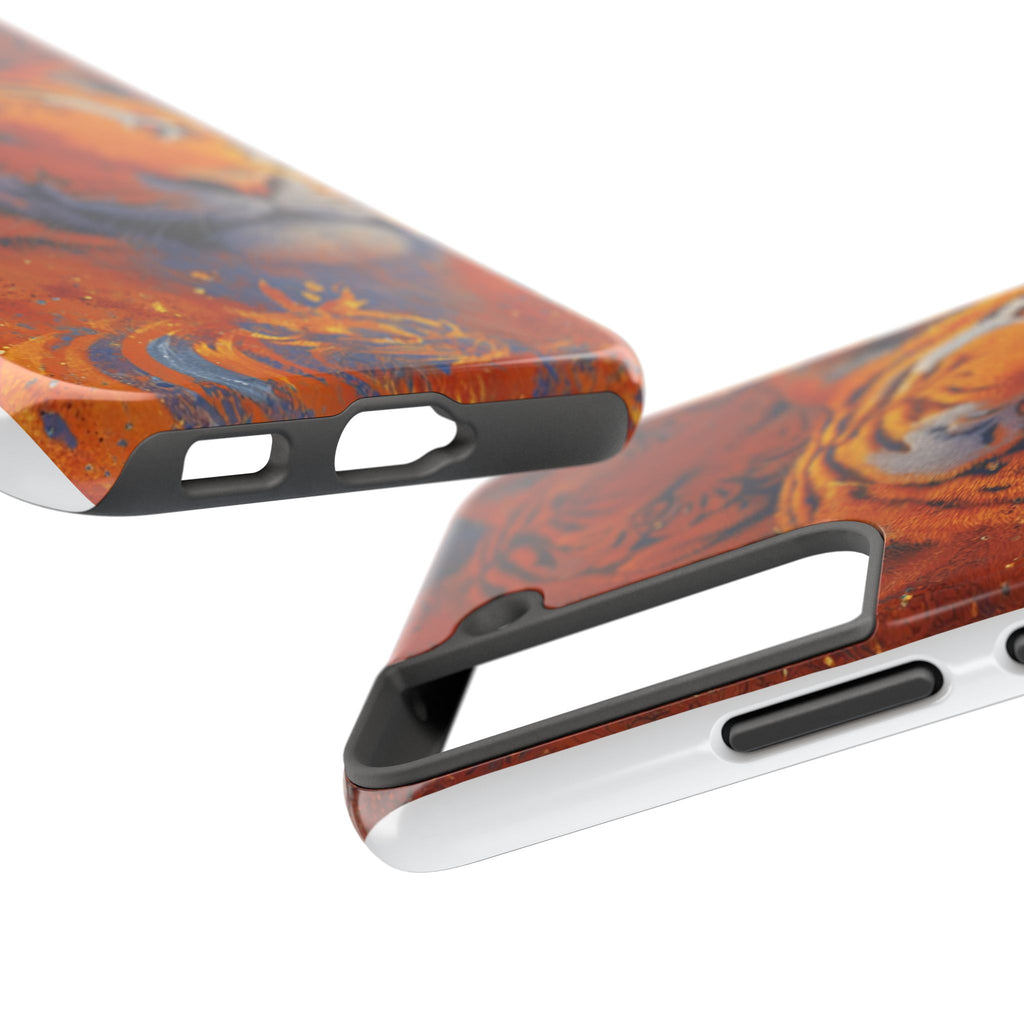 Tiger Portrait Tough Phone Case — Bold Orange Wildlife iPhone Protector