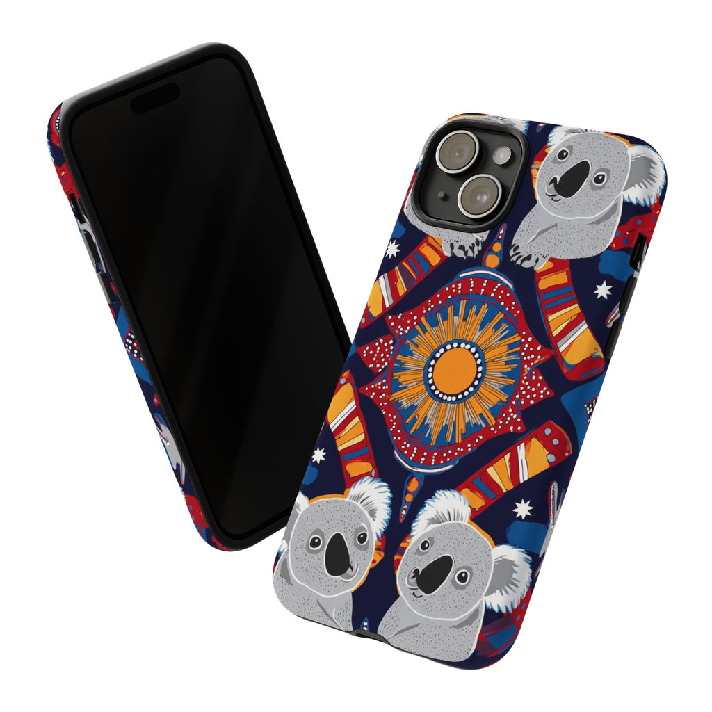 Koala Pattern Phone Case — Cute Indigenous-Inspired Design