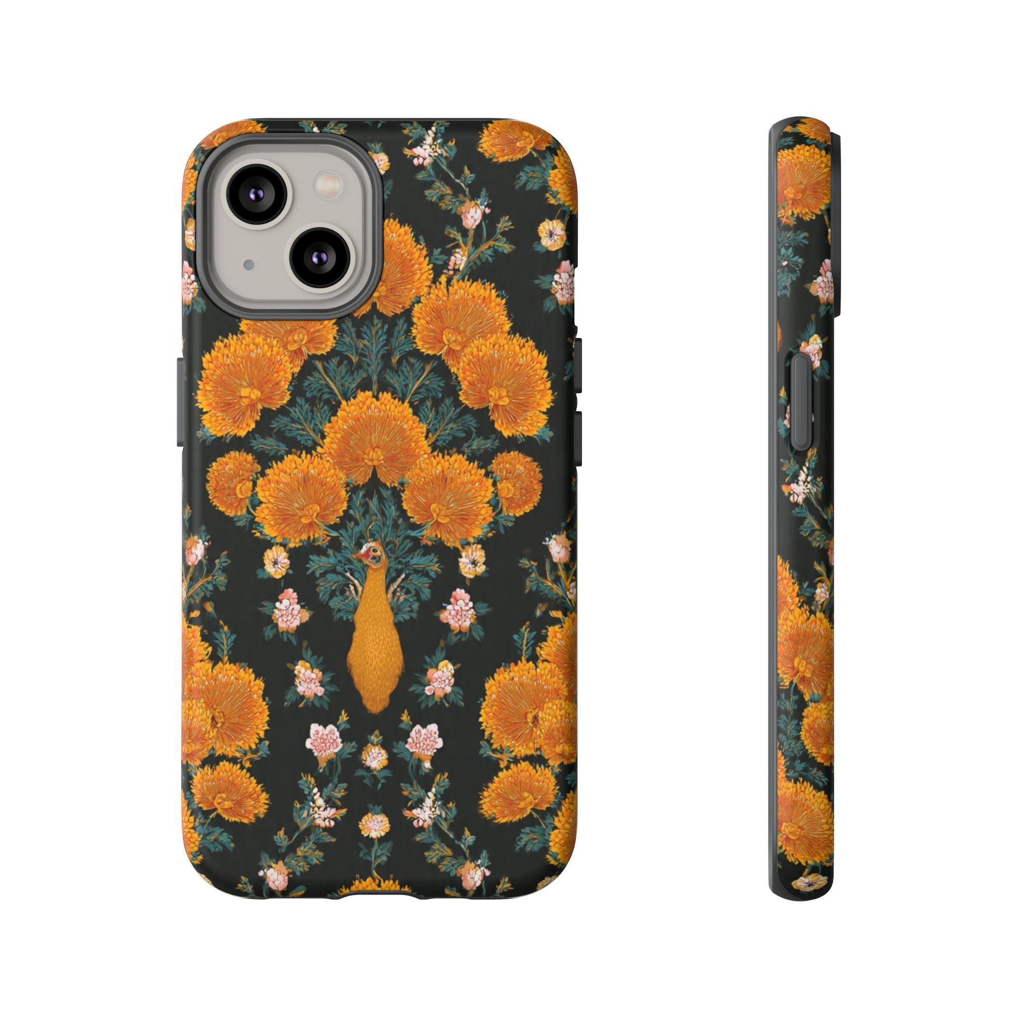 Marigold Mirror Phone Case — Floral Protective Phone Cover