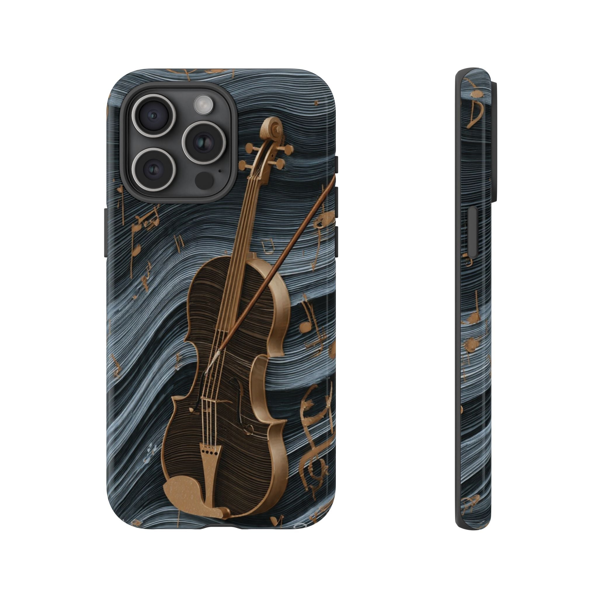 Violin Melody Tough Phone Case — Musical Instrument Art Protective Cover
