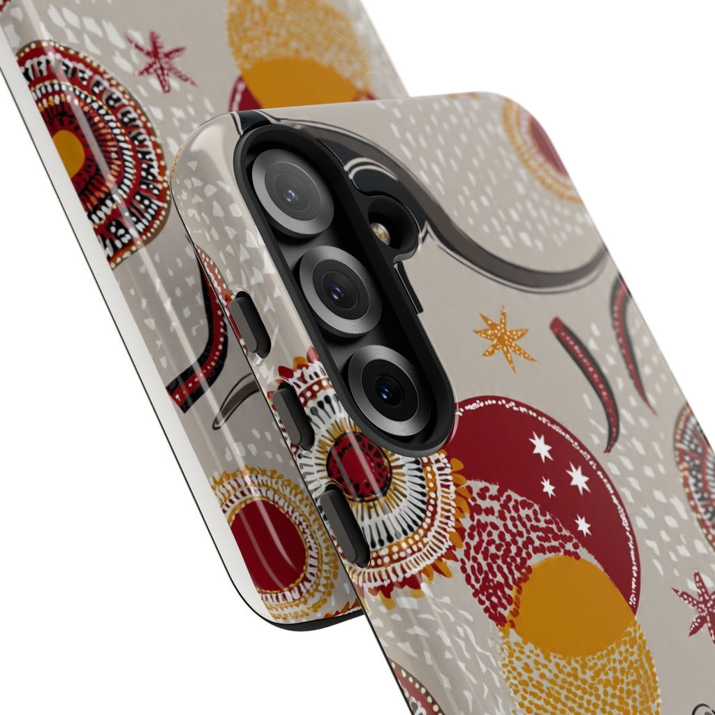 Kangaroo & Koala Aboriginal Dot Art Phone Case – Protective Tough Case