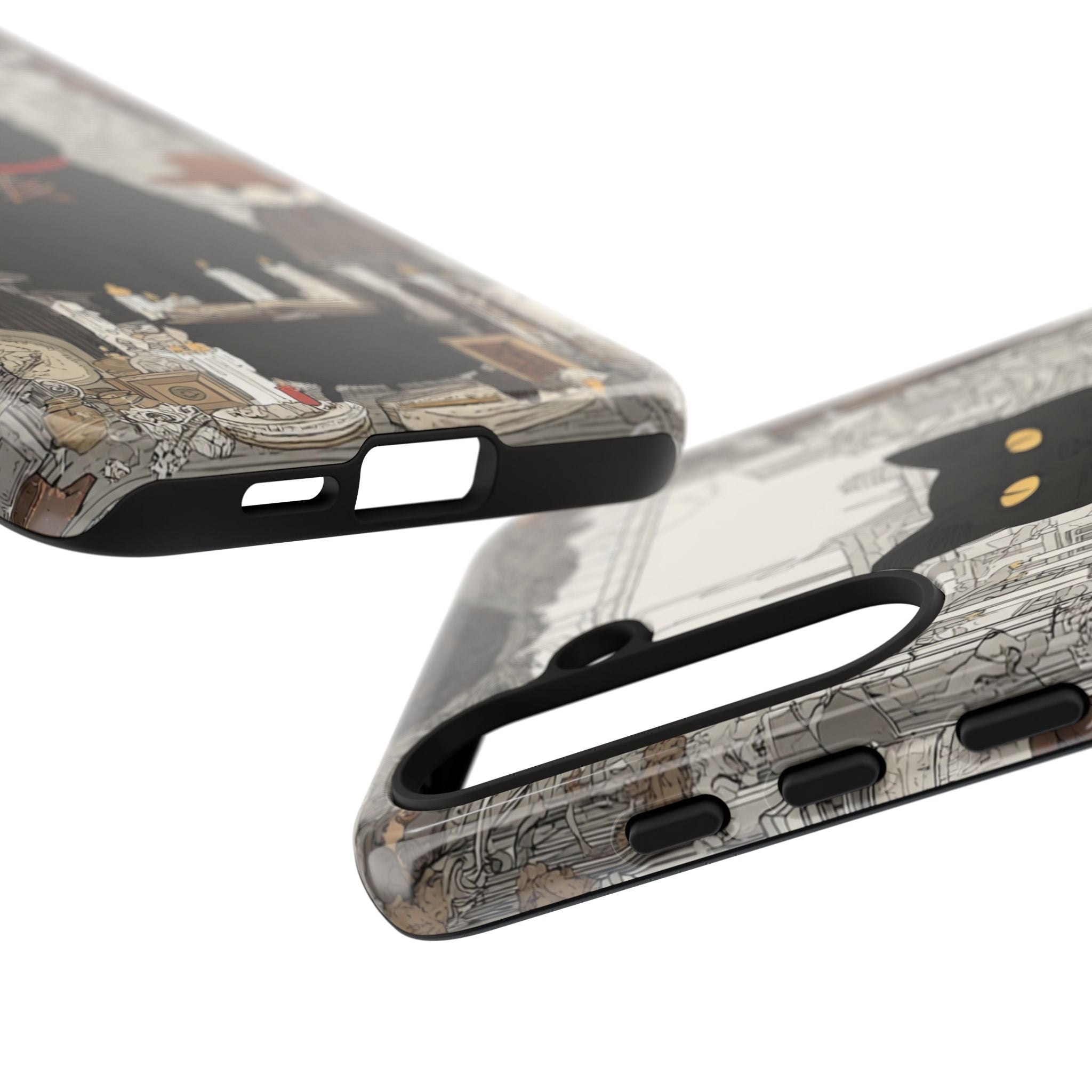 Witchy Black Cat Phone Case — Mystic Altar iPhone Cover