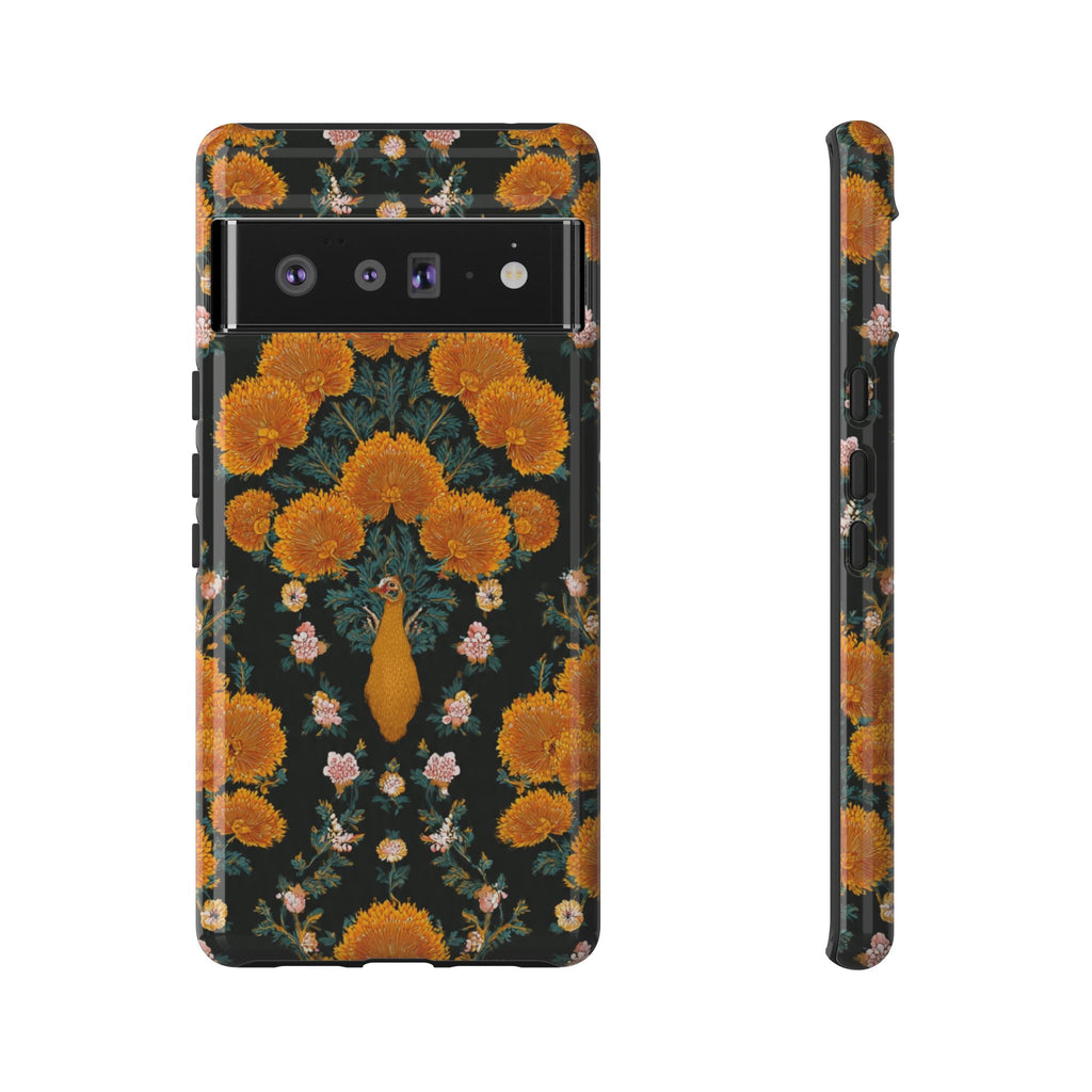 Marigold Mirror Phone Case — Floral Protective Phone Cover