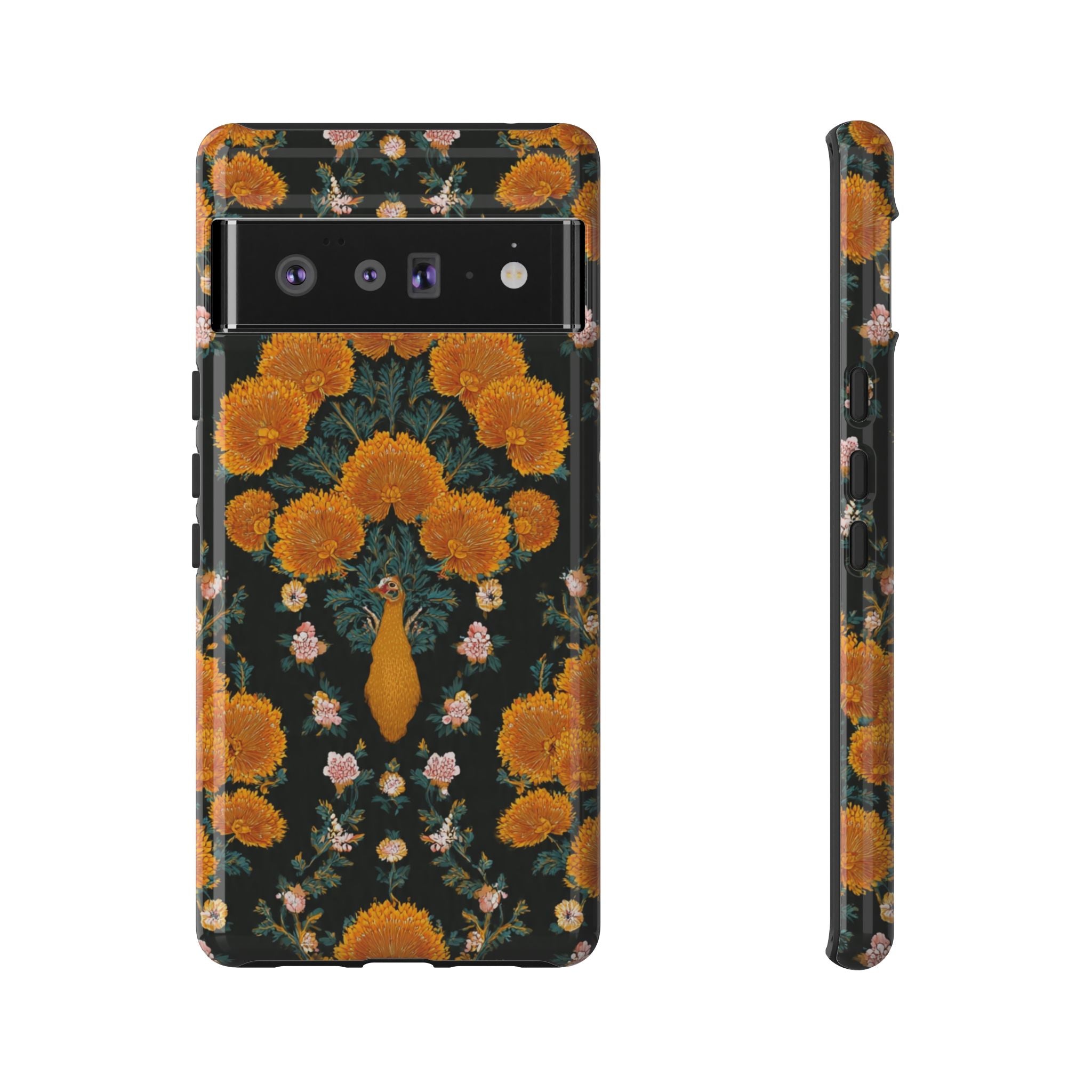 Marigold Mirror Phone Case — Floral Protective Phone Cover