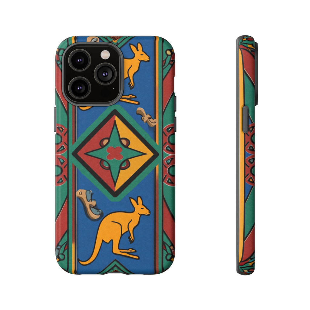 Kangaroo Tribal Pattern Tough Phone Case