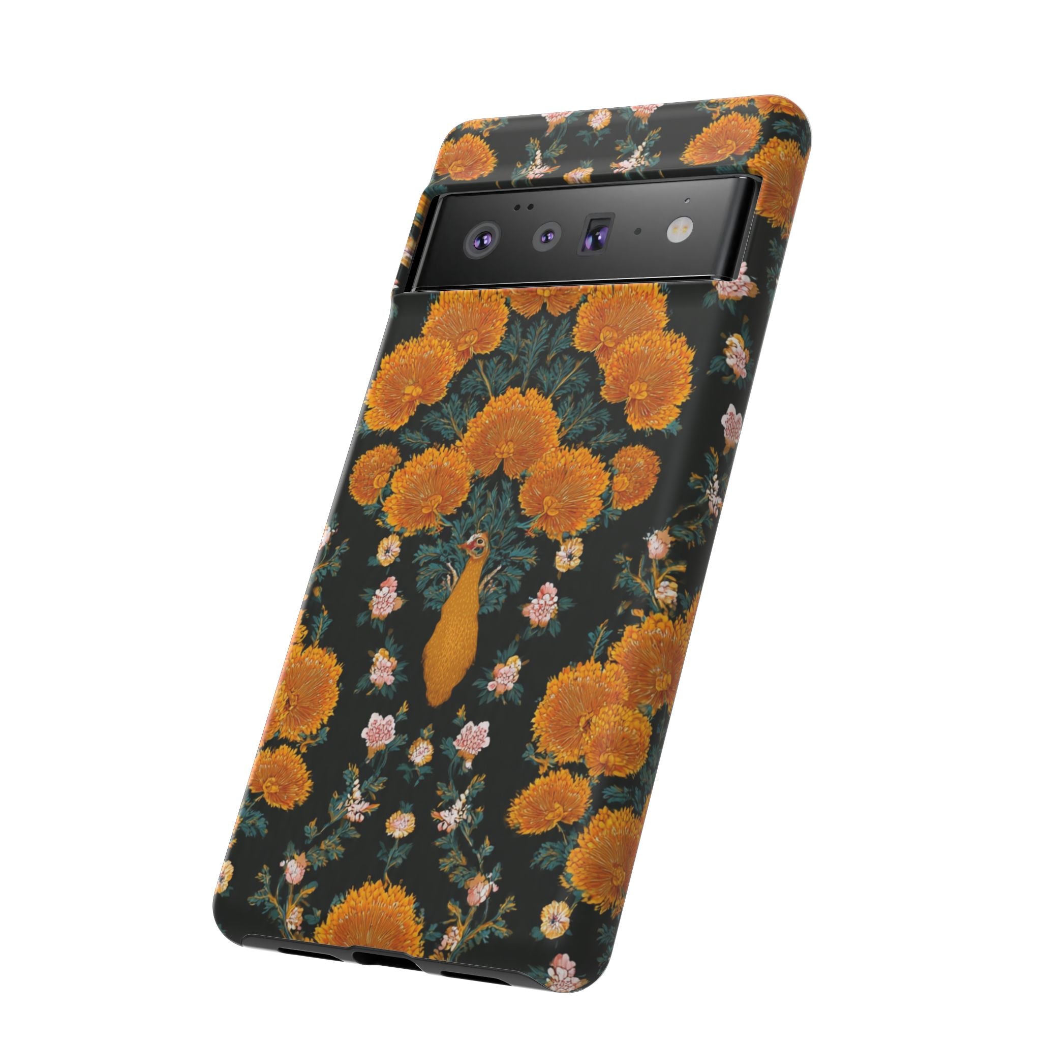 Marigold Mirror Phone Case — Floral Protective Phone Cover