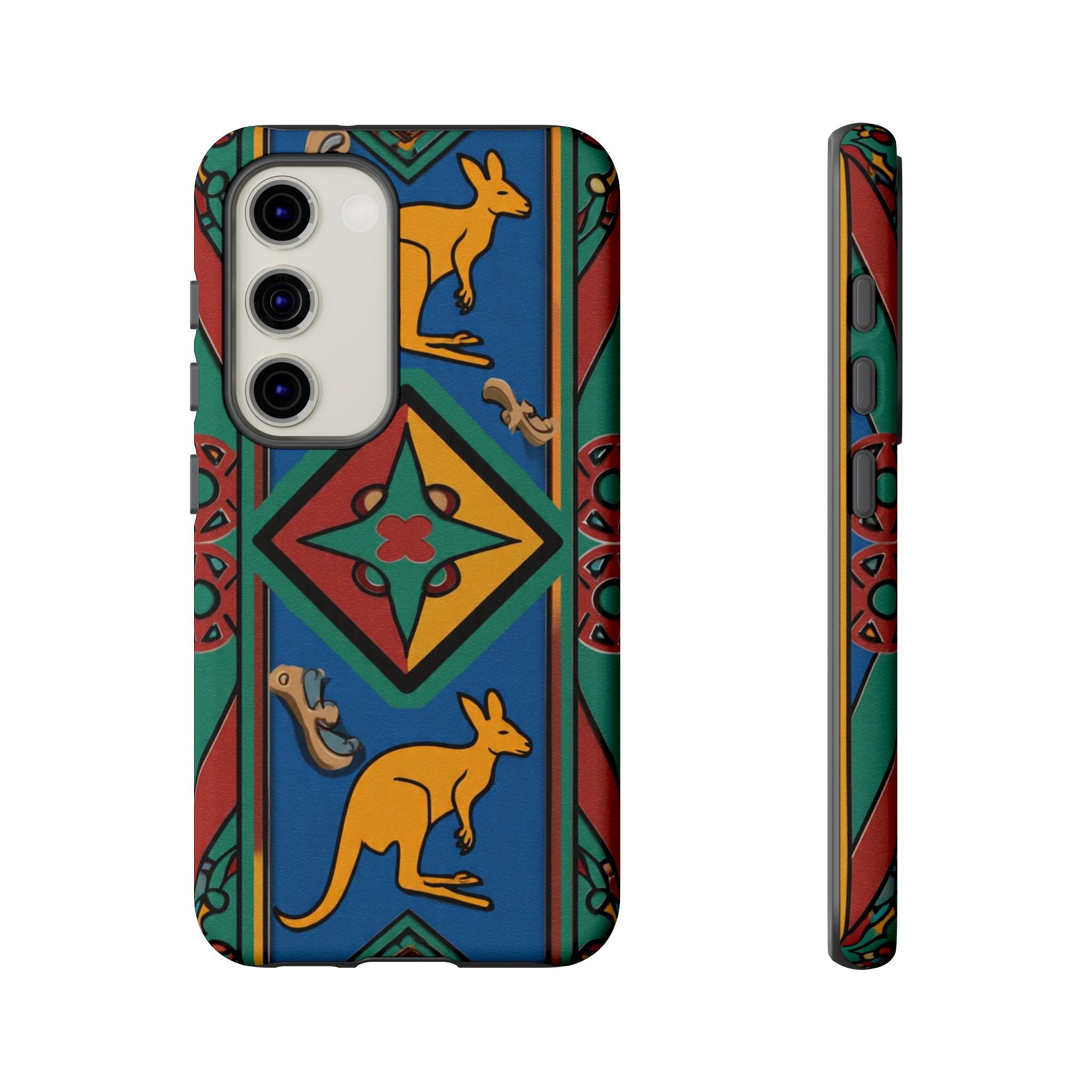 Kangaroo Tribal Pattern Tough Phone Case