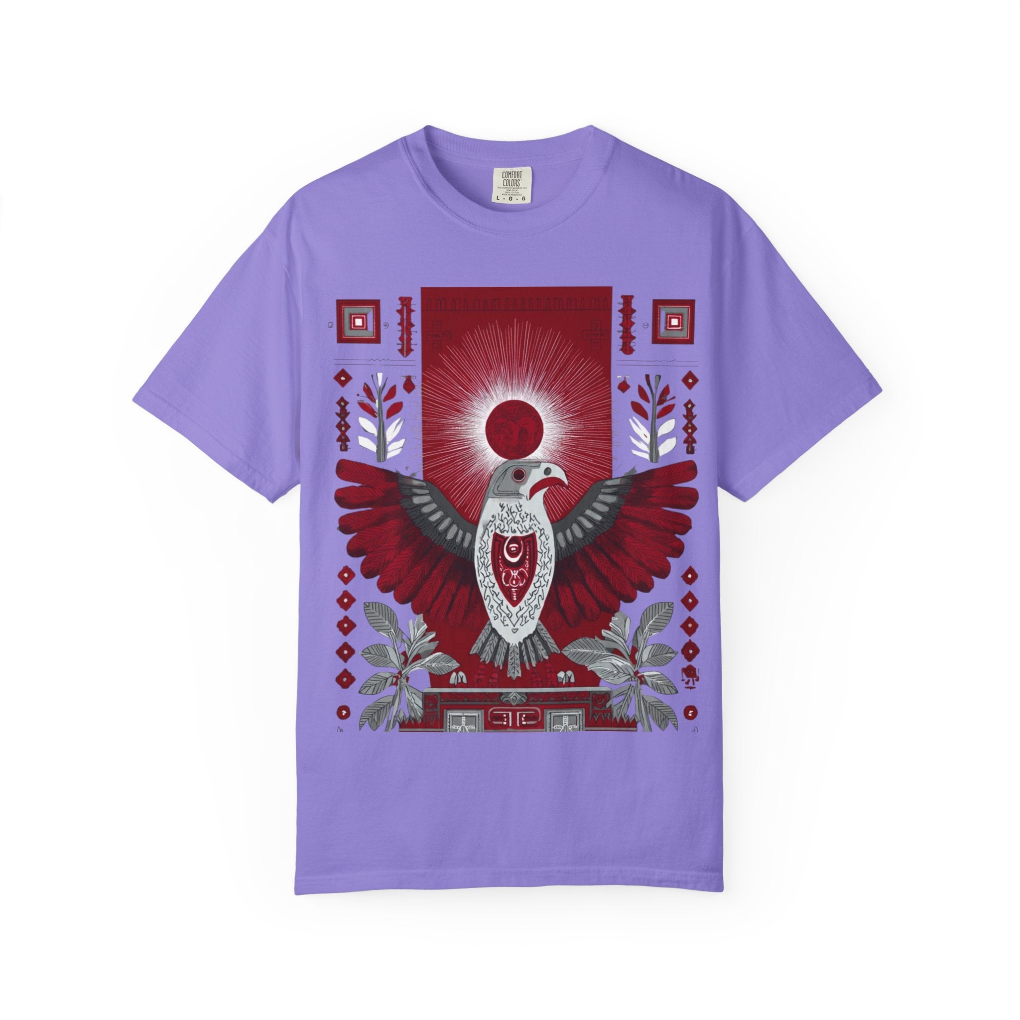 Tribal Inca Graphic T-Shirt — Celestial Bird Art Tee