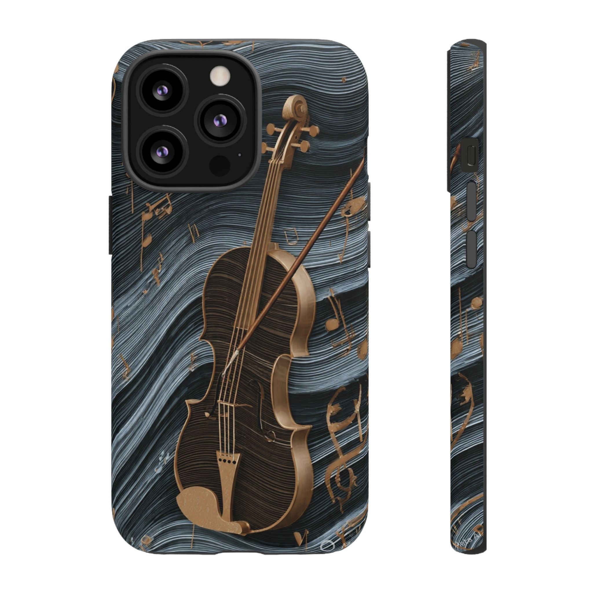 Violin Melody Tough Phone Case — Musical Instrument Art Protective Cover